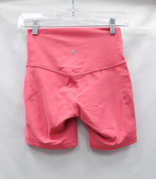 Lululemon Pink Biker Shorts Size 4