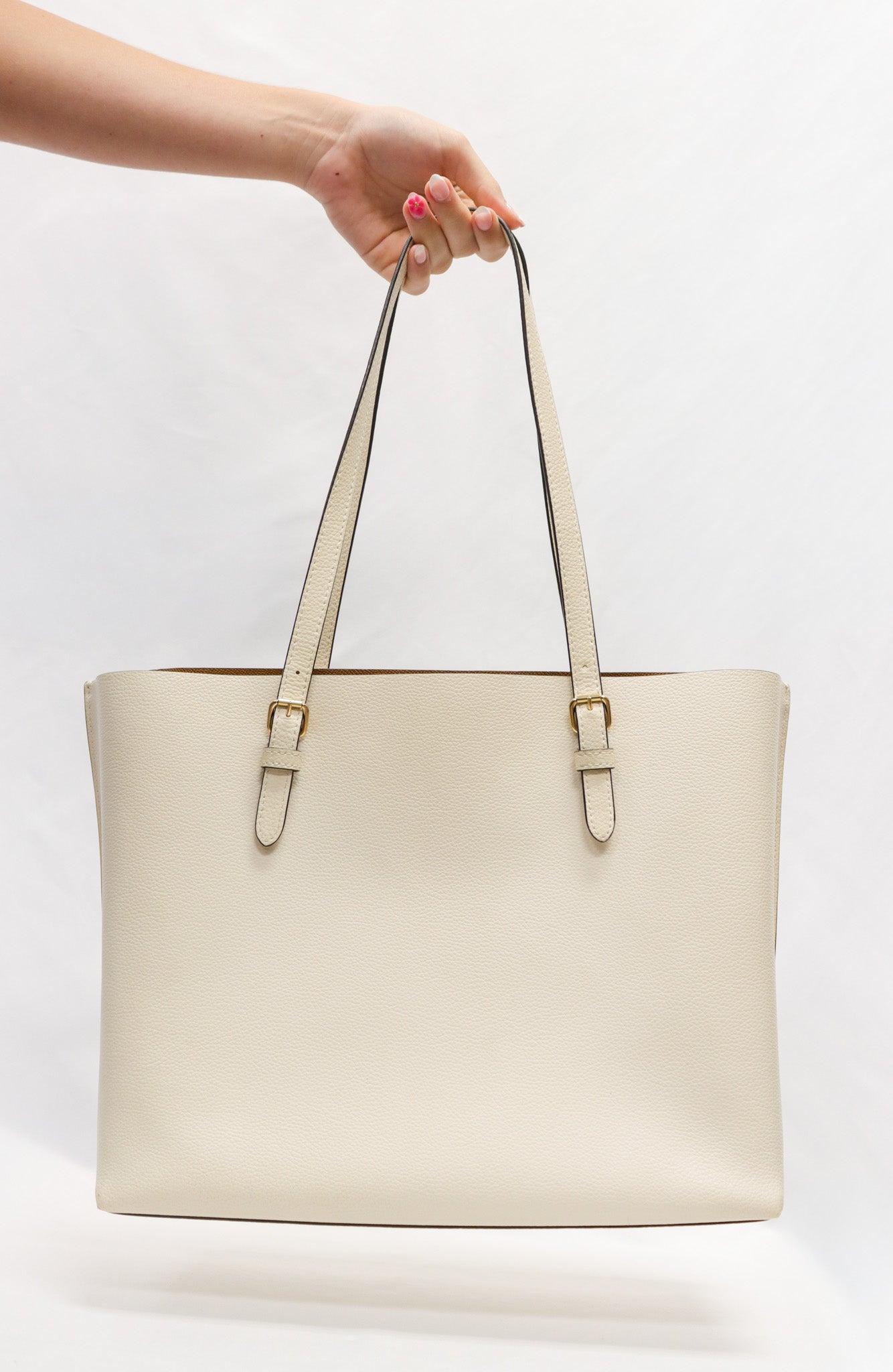 Coach White Tote Bag As Is