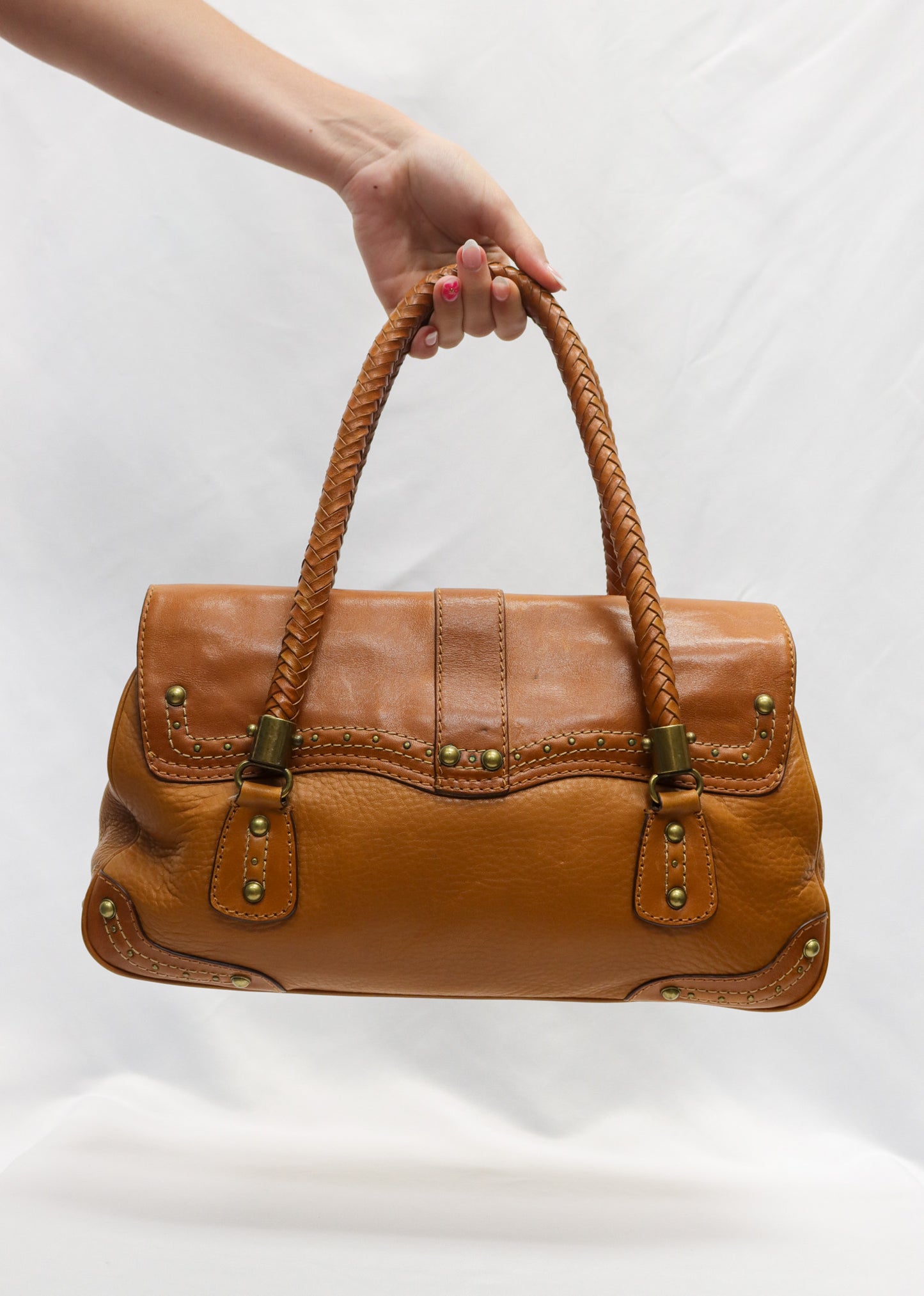 Michael Kors Brown Braided Handbag