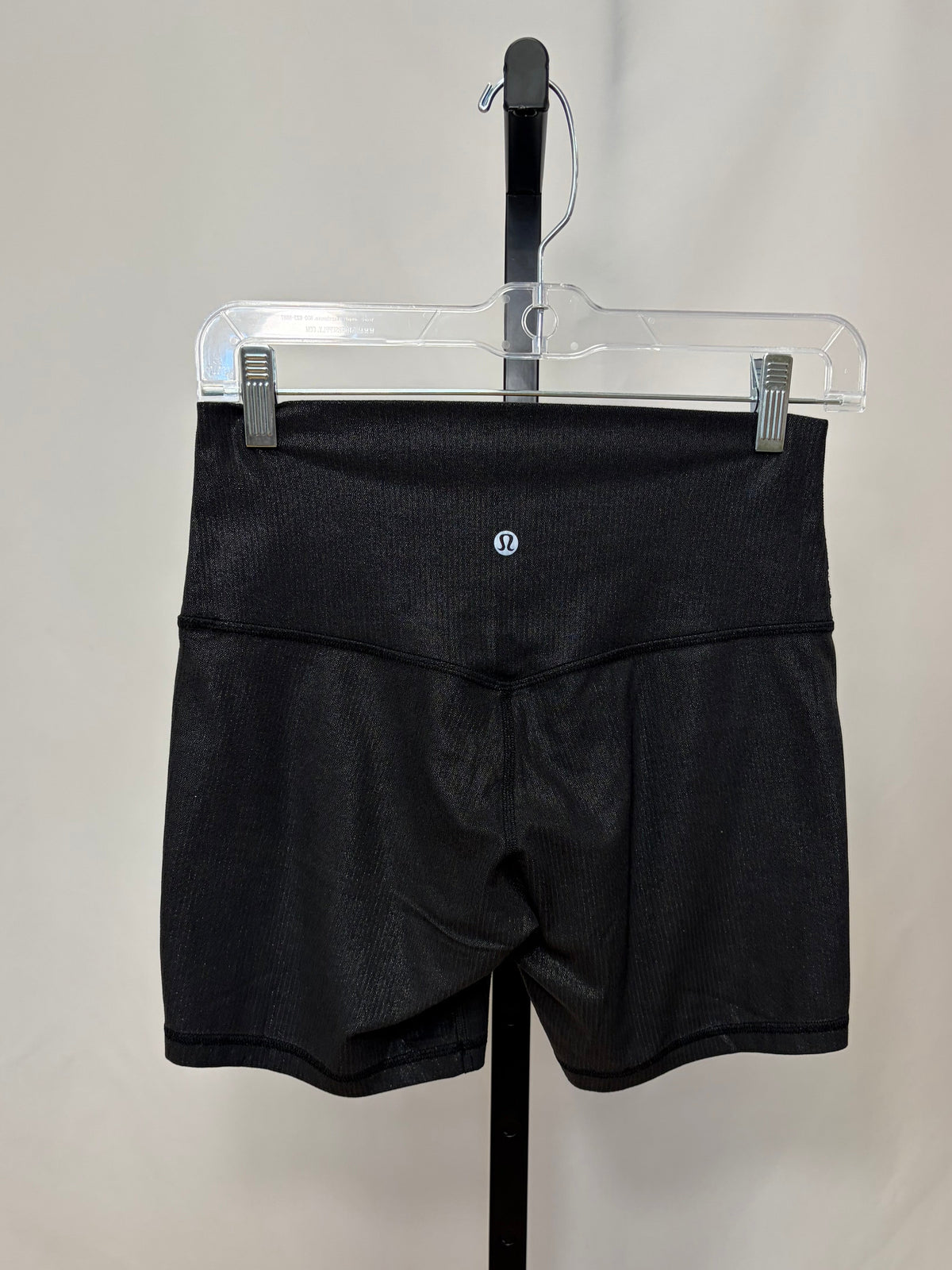 Lululemon black sparkle biker shorts size 8 gently-used