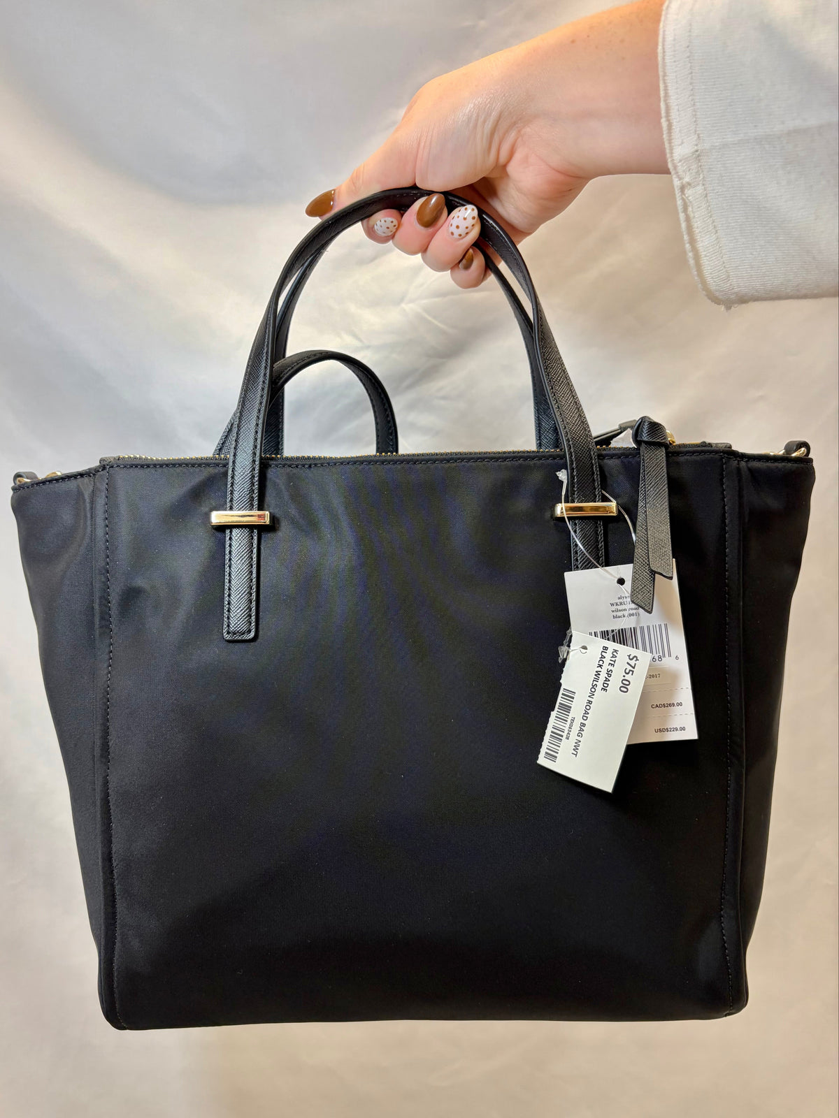Kate Spade Black Wilson Road Bag NWT-10/10 Condition