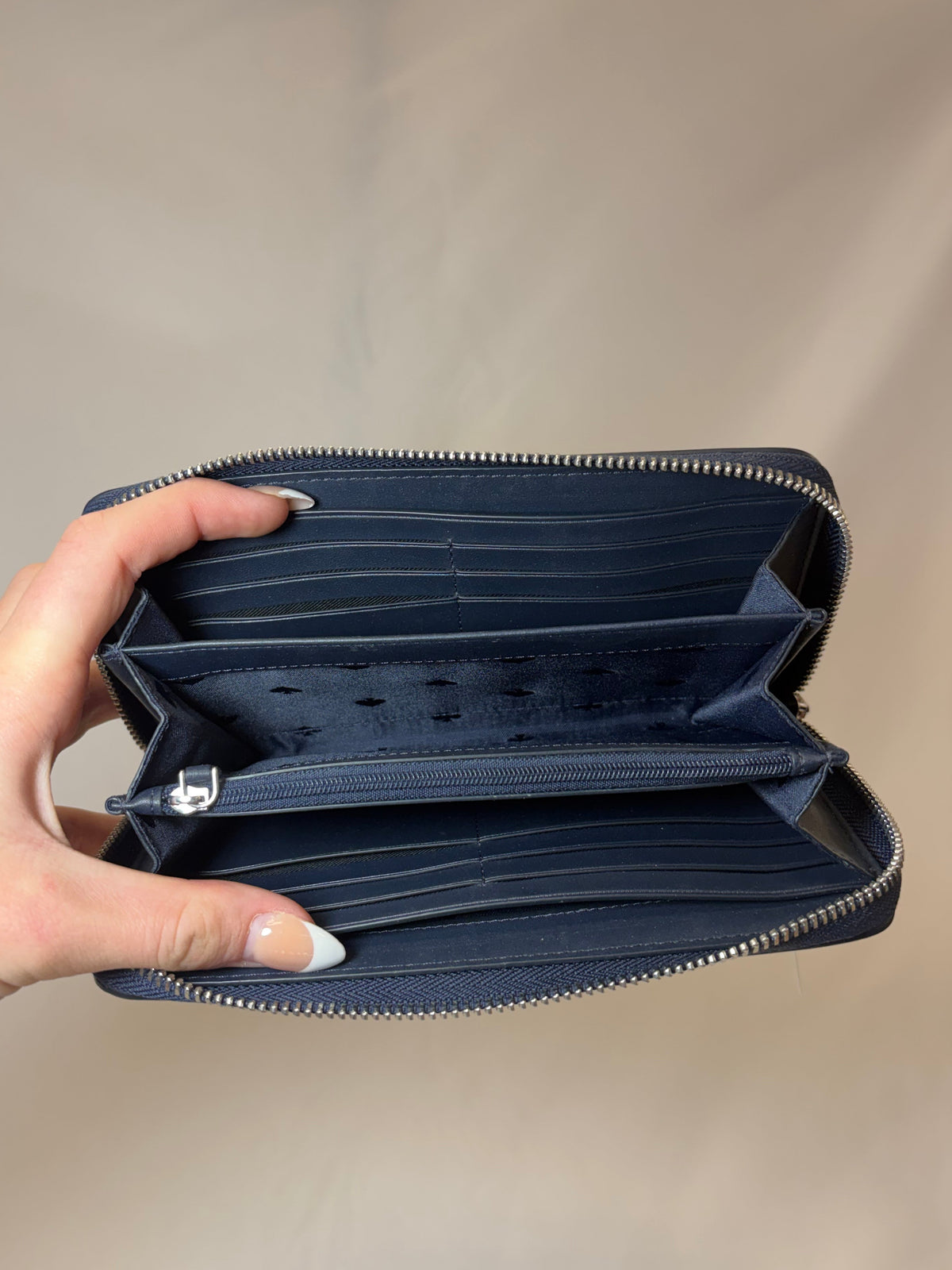 Kate Spade Navy Stripped Wallet-Gently Used