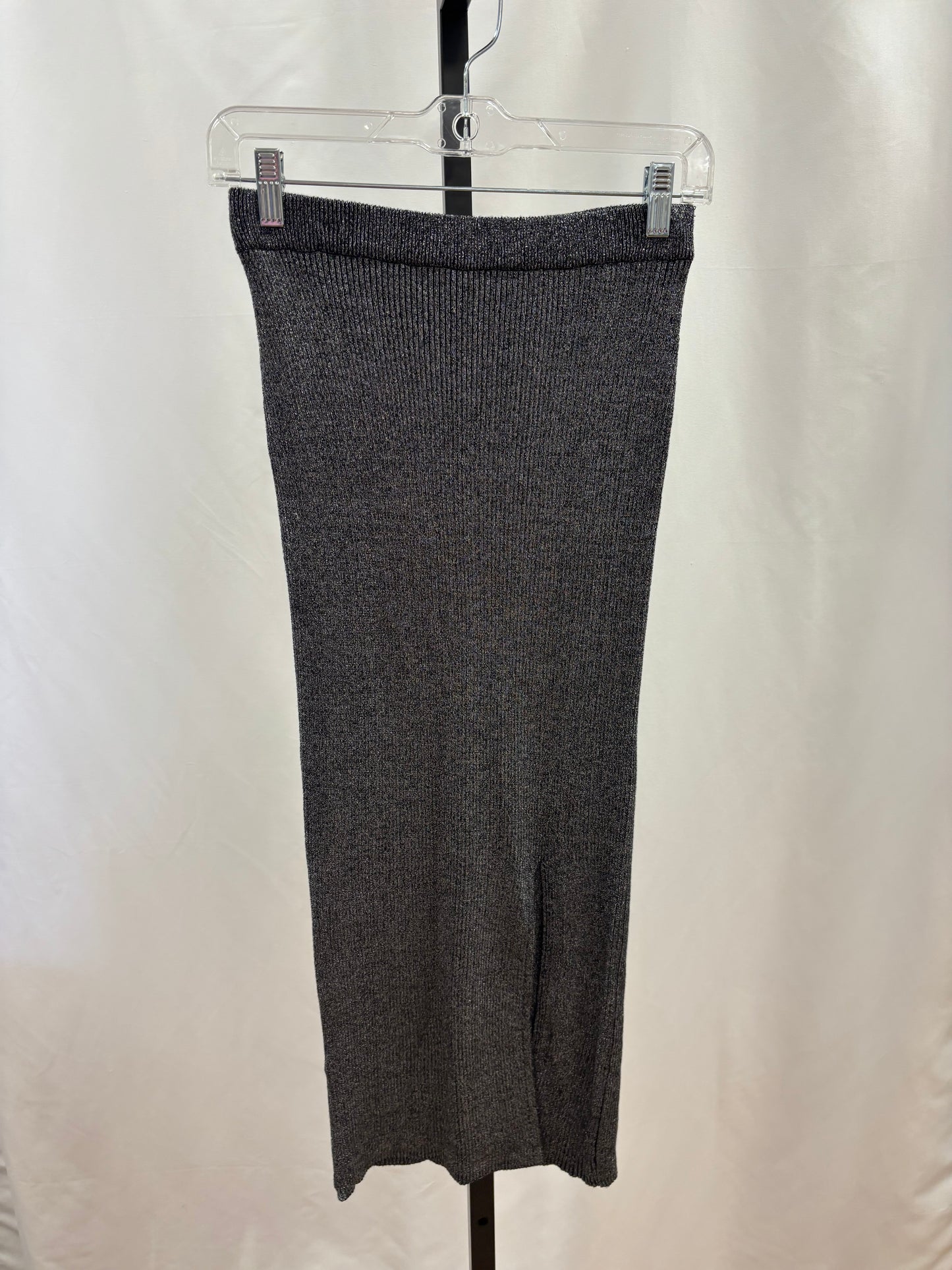 Zara silver maxi skirt size S