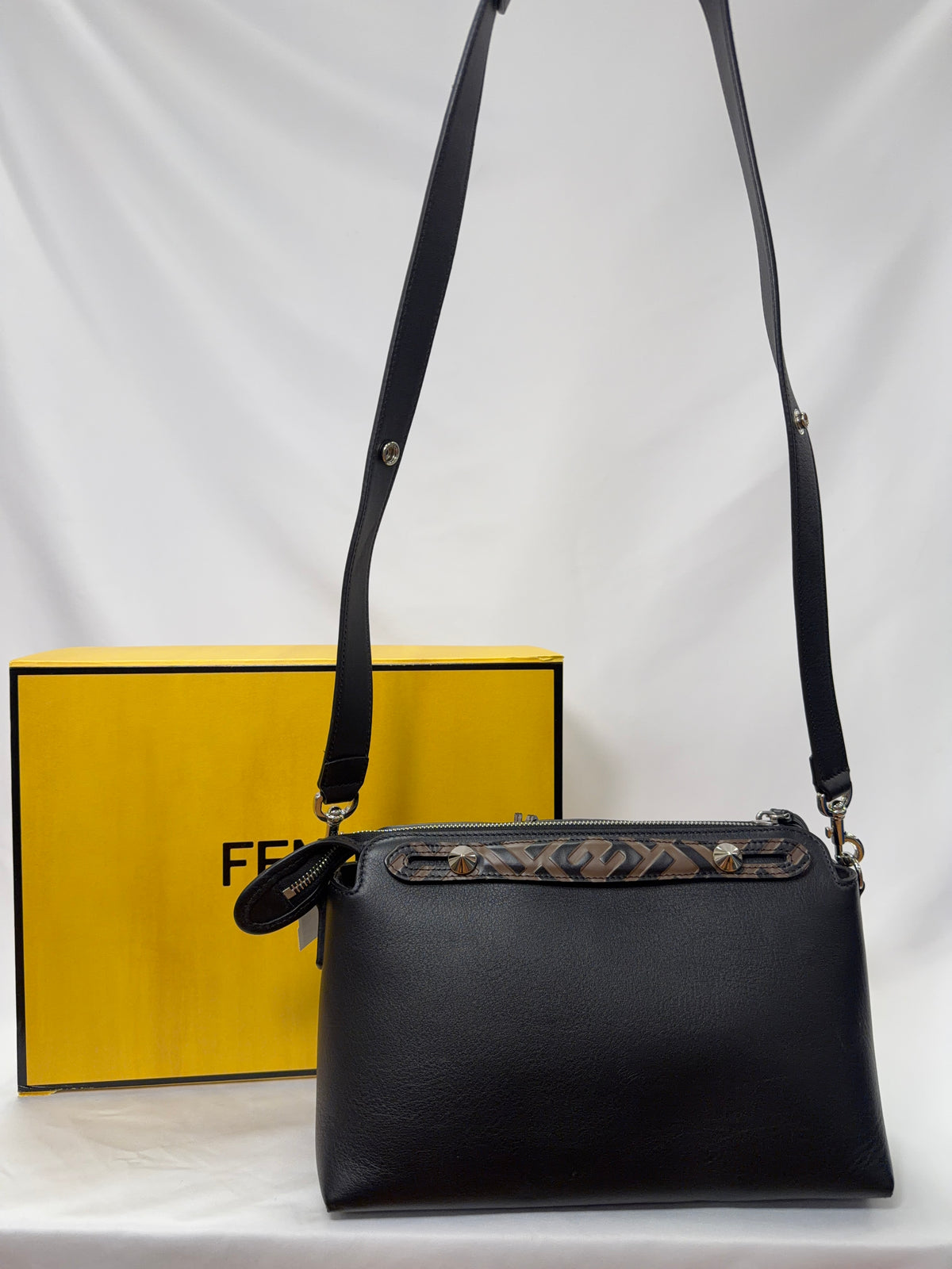 Fendi By The Way Print Trim Bag-8/10 Condition