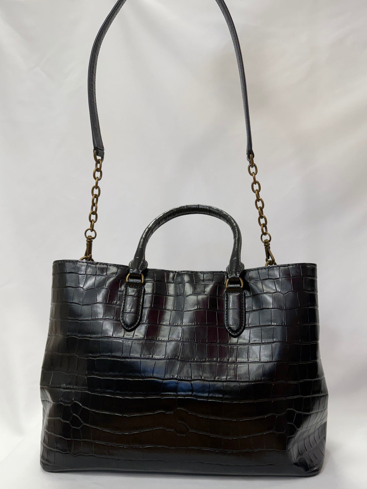 Ralph Lauren Black satchel-Gently Used