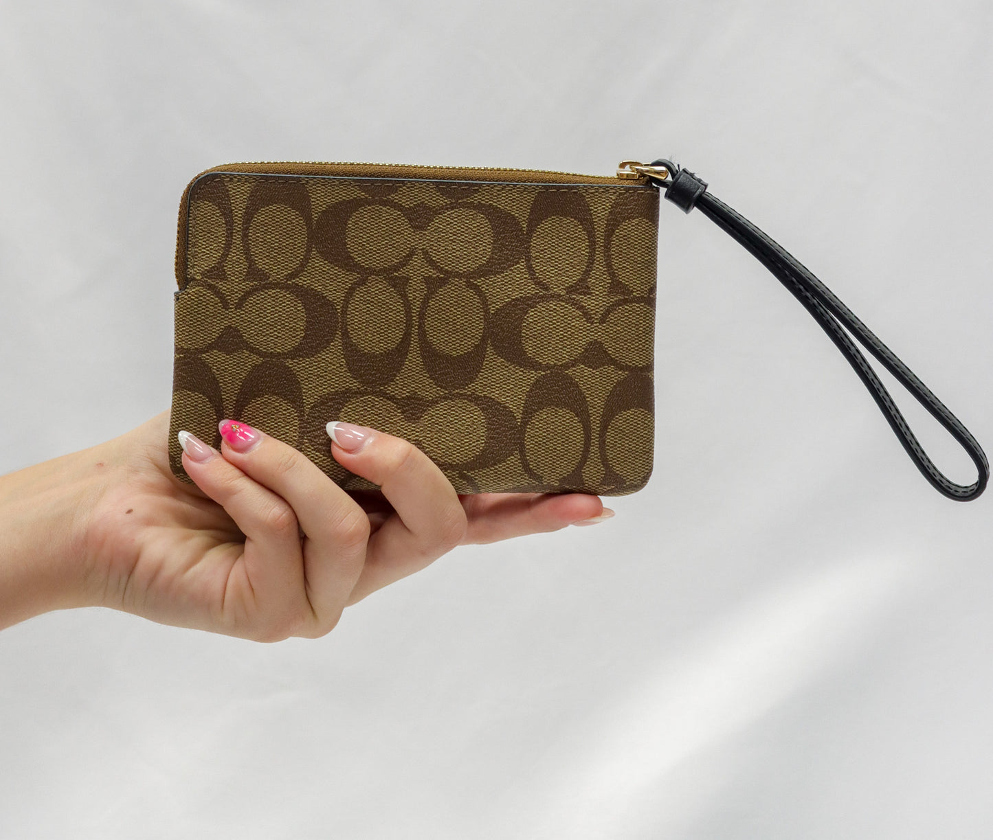 Coach Brown Wristlet