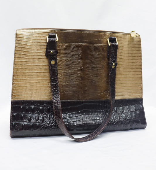 Brahmin Gold/black purse