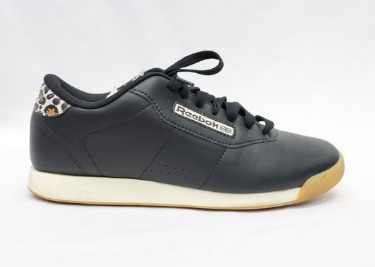 Reebok Black Cheetah Sneakers Size 8