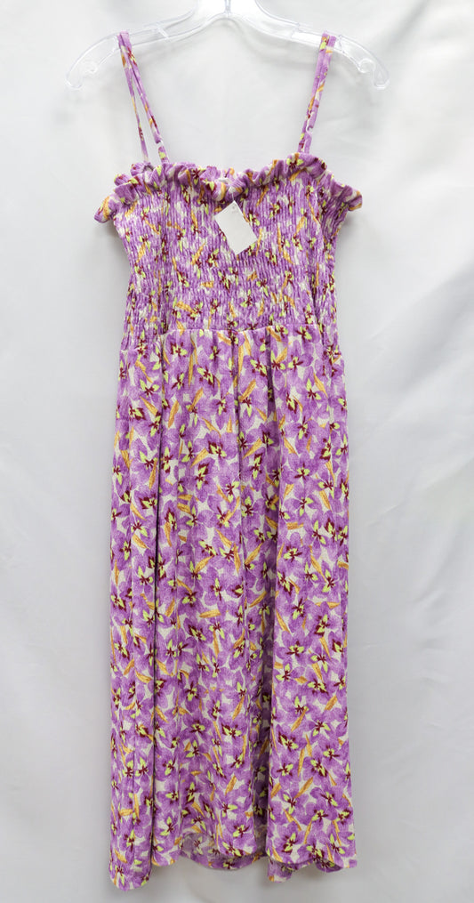 H&M Purple Floral Maxi Dress Size XL