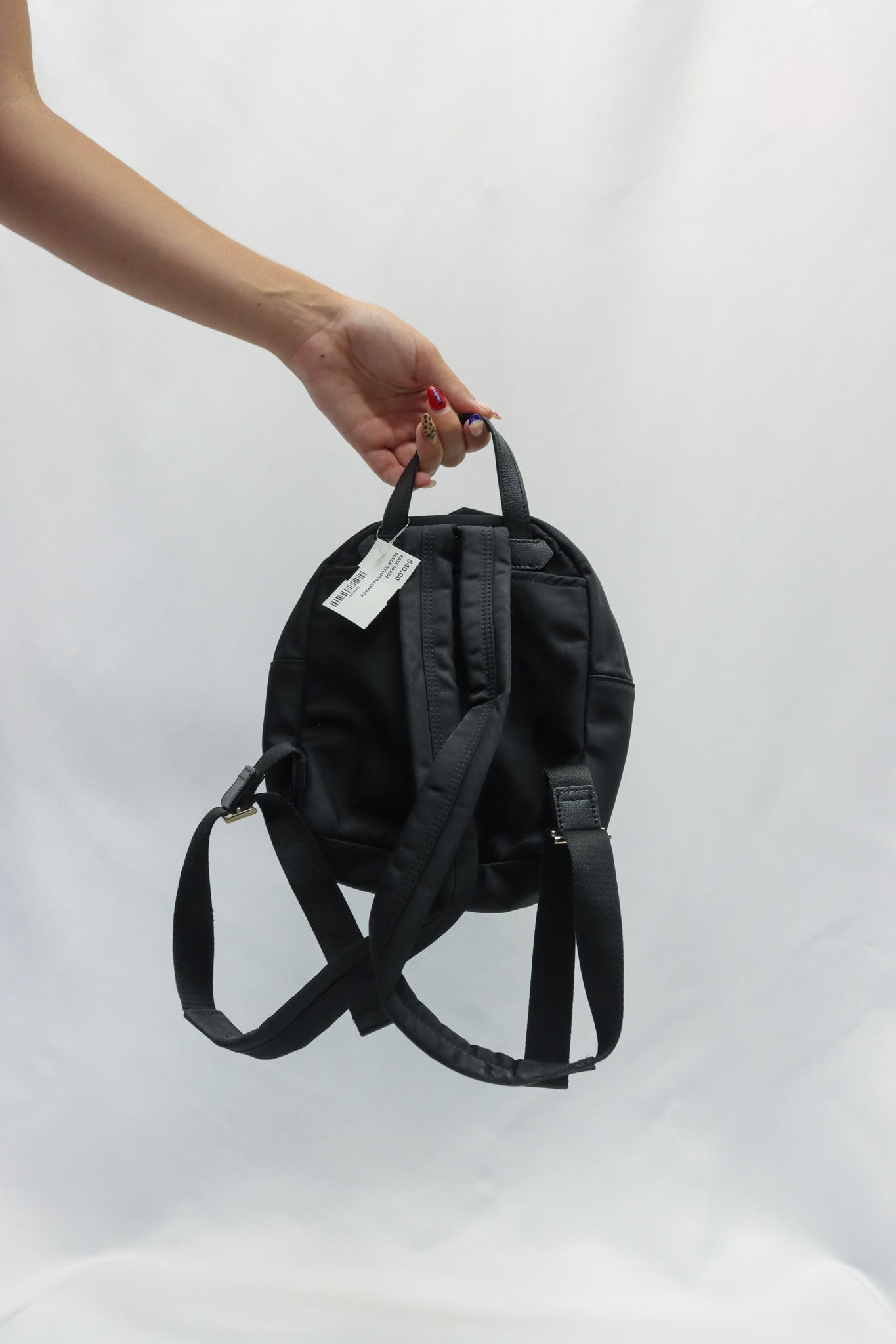 Kate Spade Black Nylon Backpack