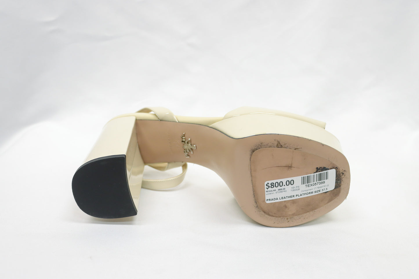 Prada Leather Platform Size 37.5