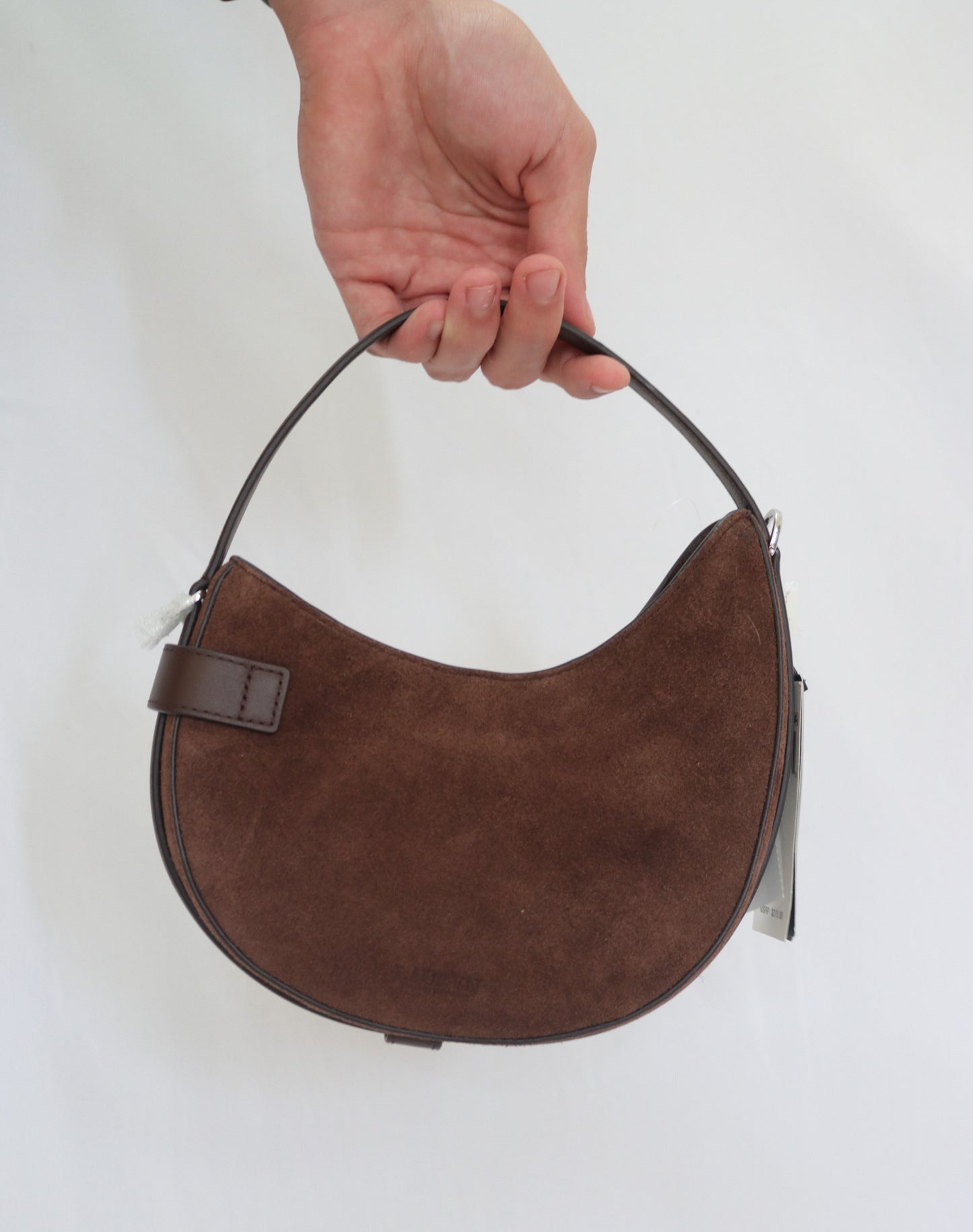 Ralph Lauren Brown Suade Handbag NWT
