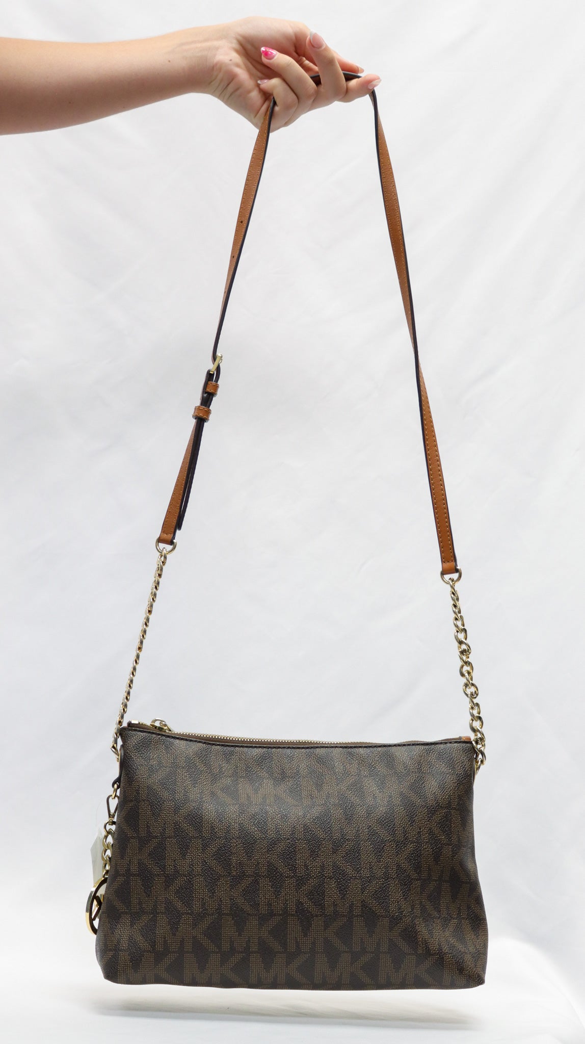 Michael Kors Brown Monogram Crossbody