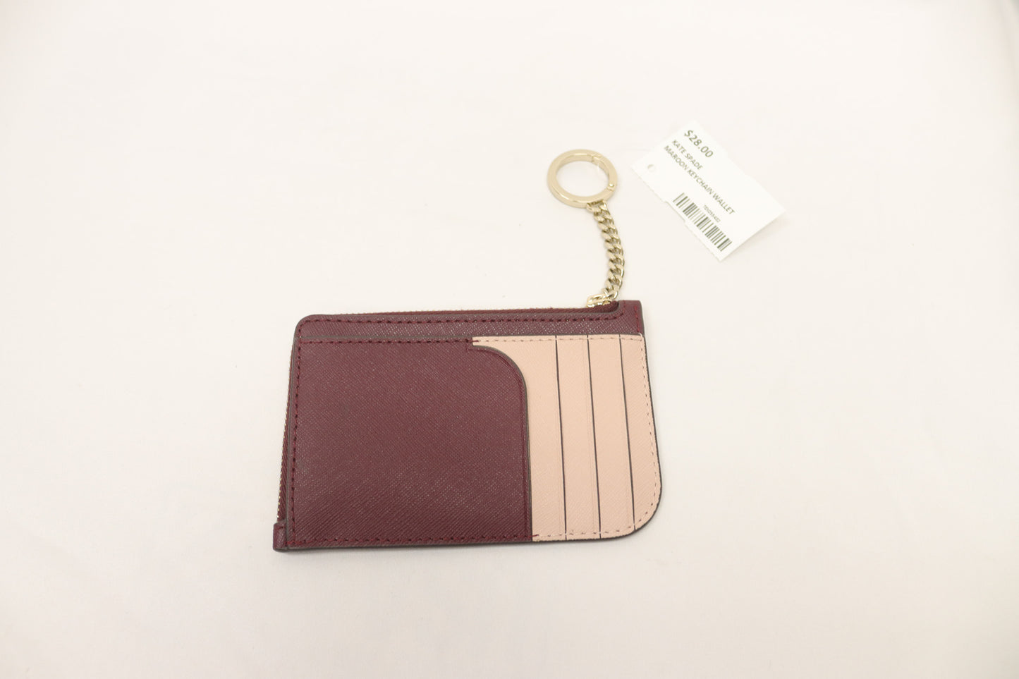 Kate Spade Maroon Keychain Wallet