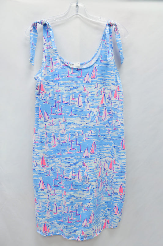 Lilly Pulitzer Blue Sailboat Dress Size S