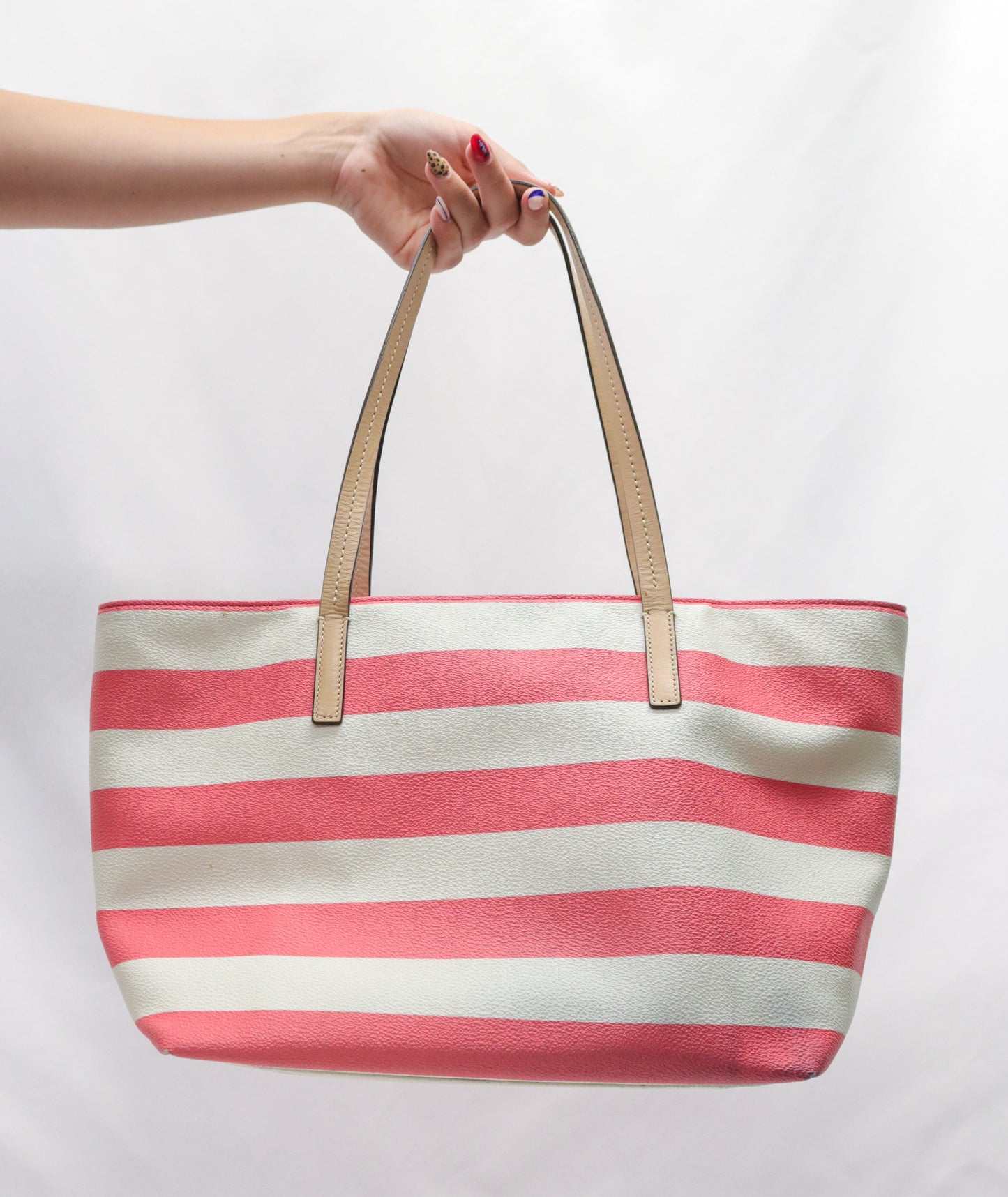 Kate Spade Pink Stripe Tote