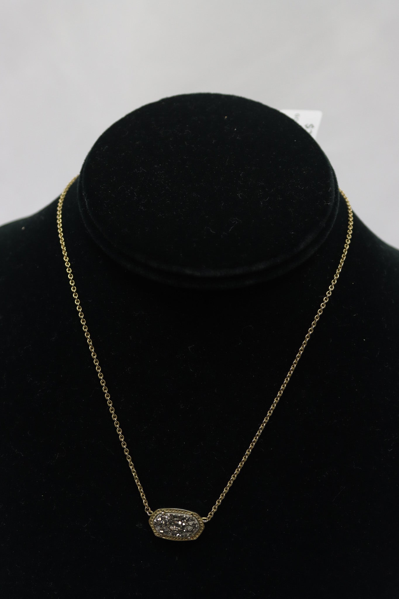 Kendra Scott Gold/Gray Stone Necklace