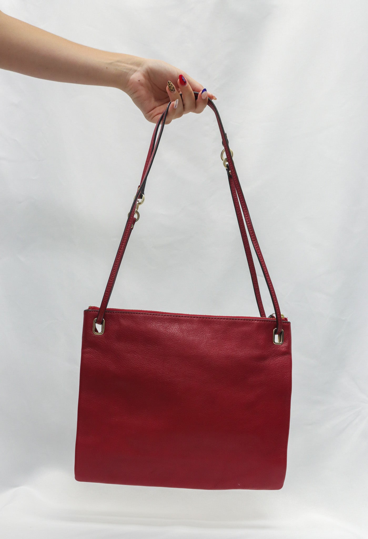 Coach Red Leather Bag