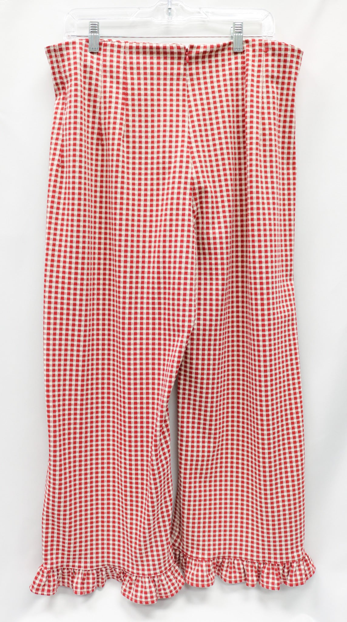 Maeve Gingham Red Pants Size 32