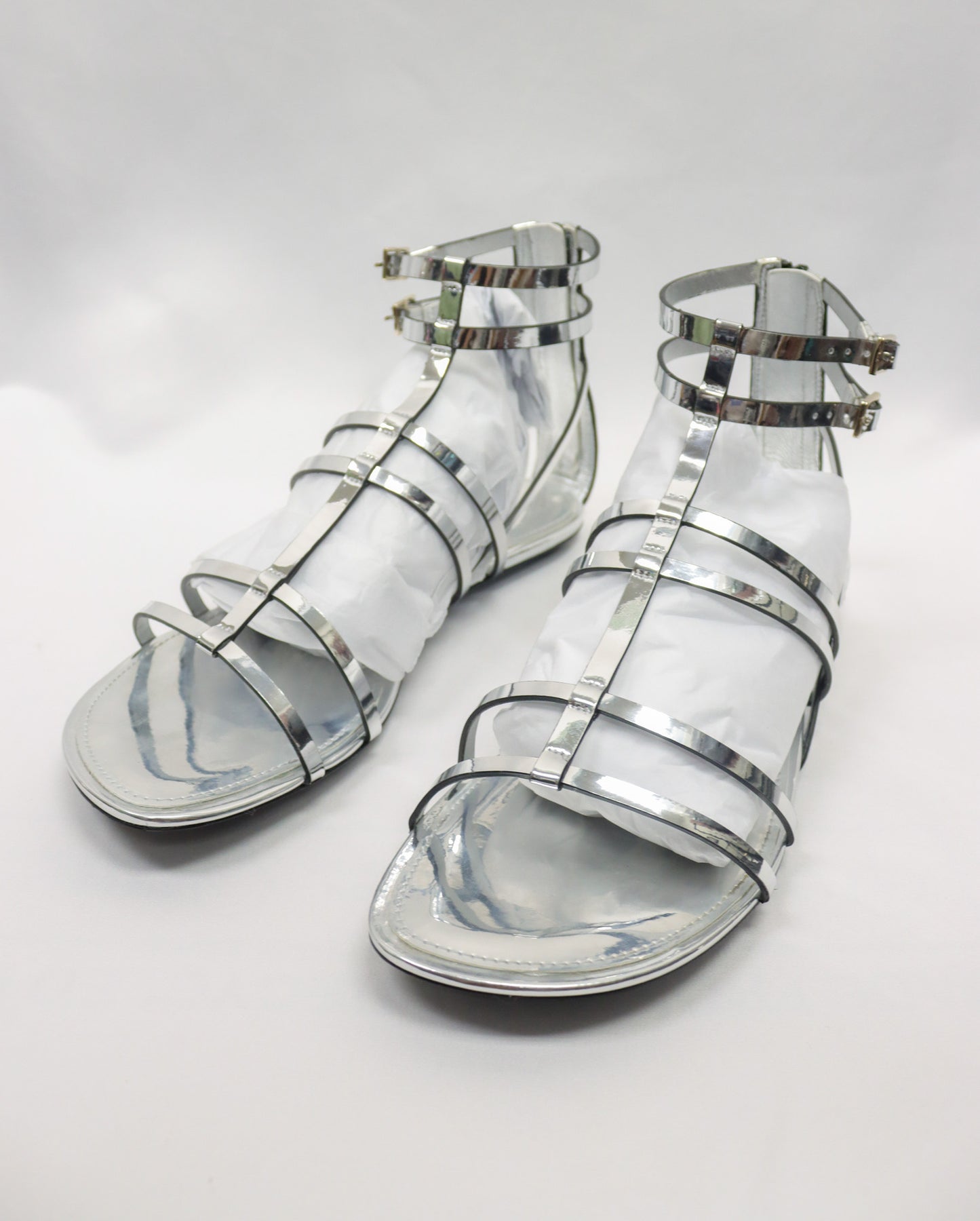 Silver Tory burch Sandals Size 9