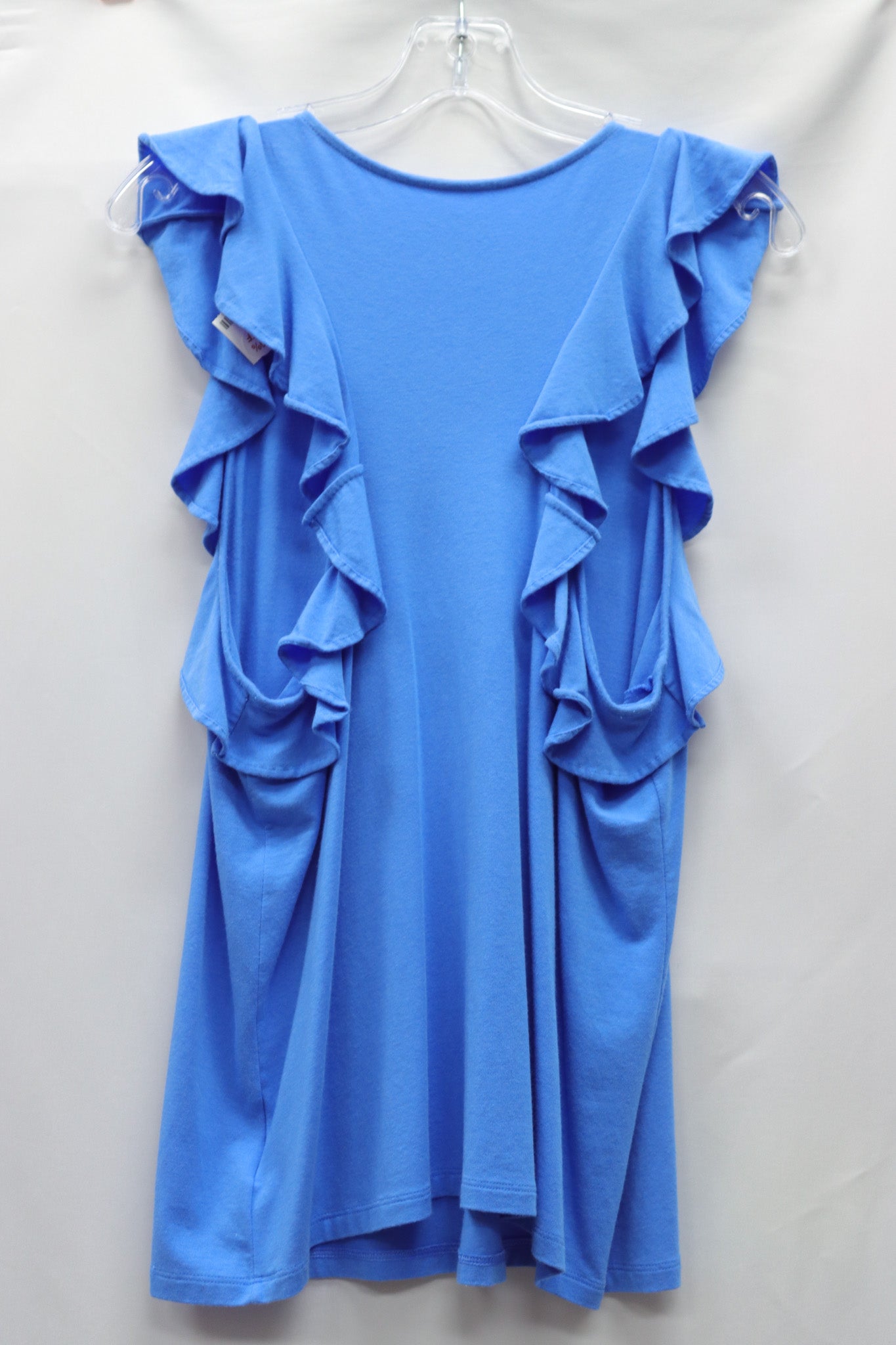 Lilly Pulitzer Blue Ruffle Tank Size L