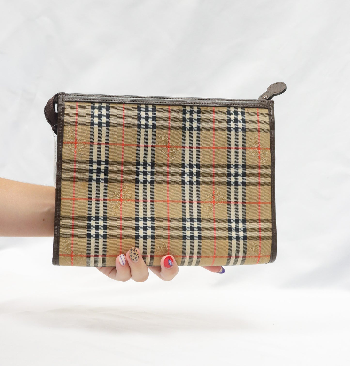 Burrberrys Haymarket Check Clutch