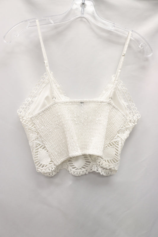 Say What? White Tanktop Size M