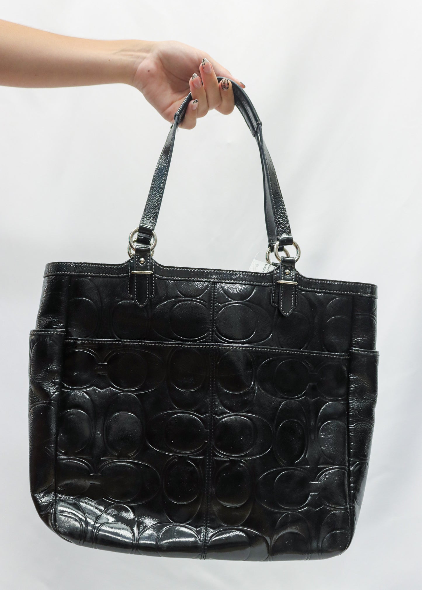 Coach Black Patent Tote