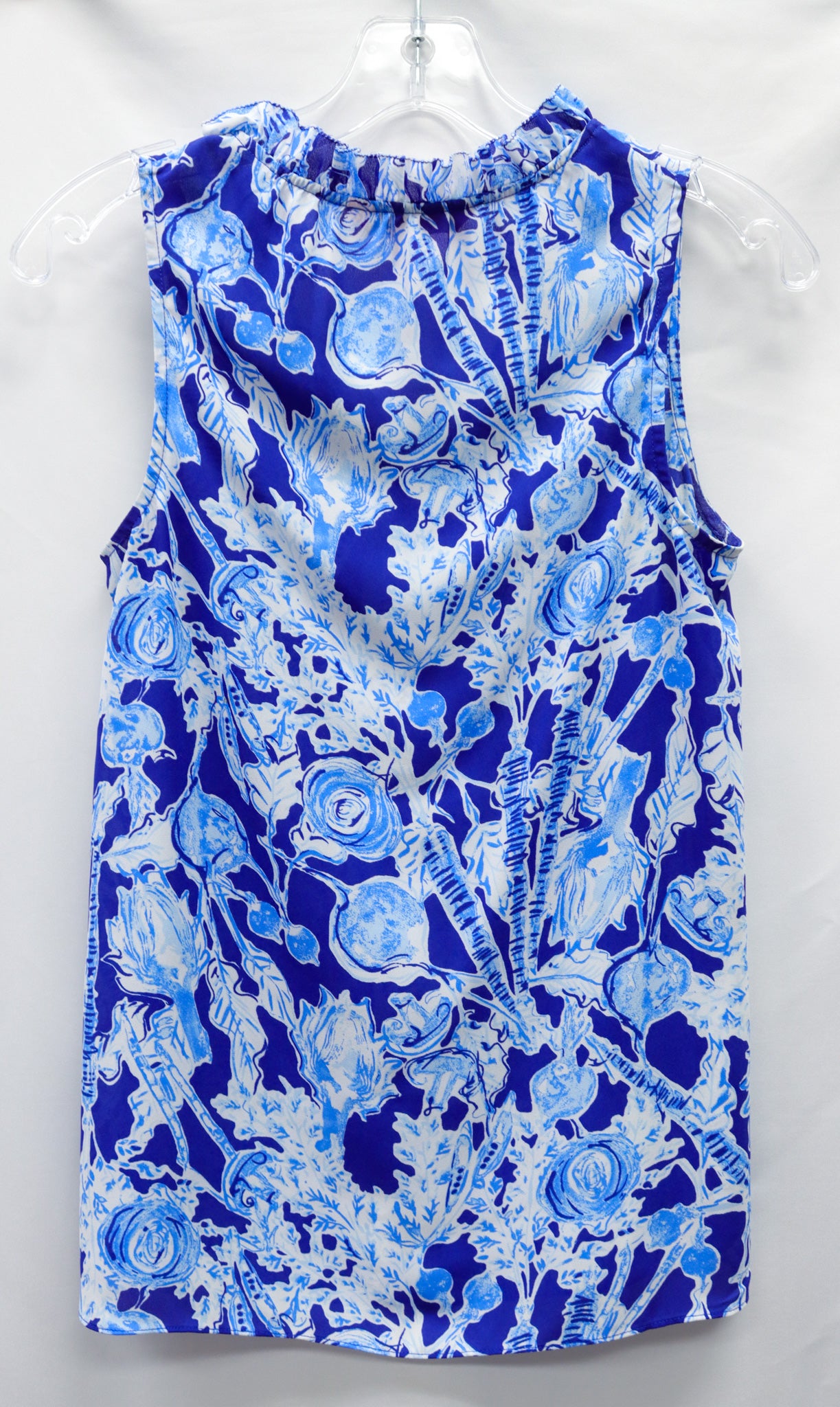 Lilly Pultizer Blue Shell Tank Top Size XXS