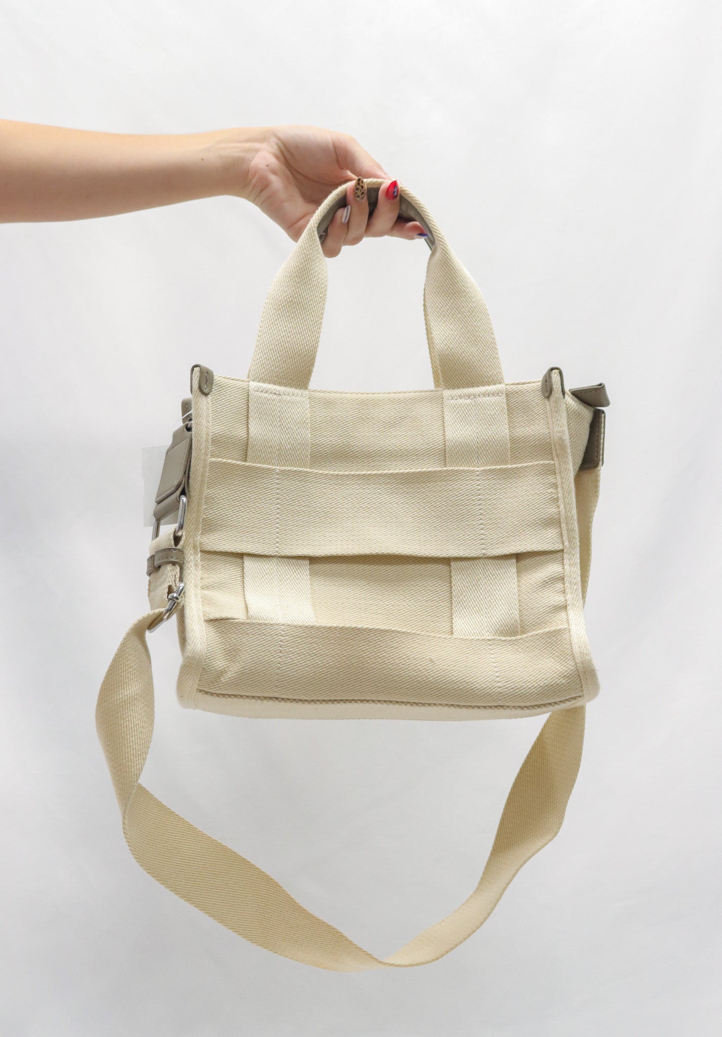 Zara Creme Tote bag