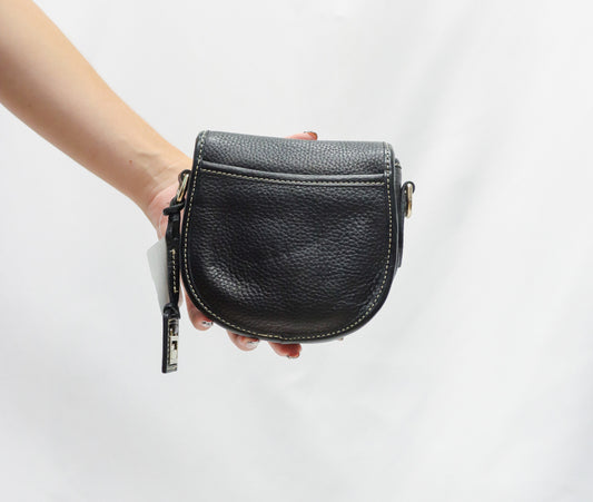 Dooney & Bourke Black pebbled Crossbody W strap