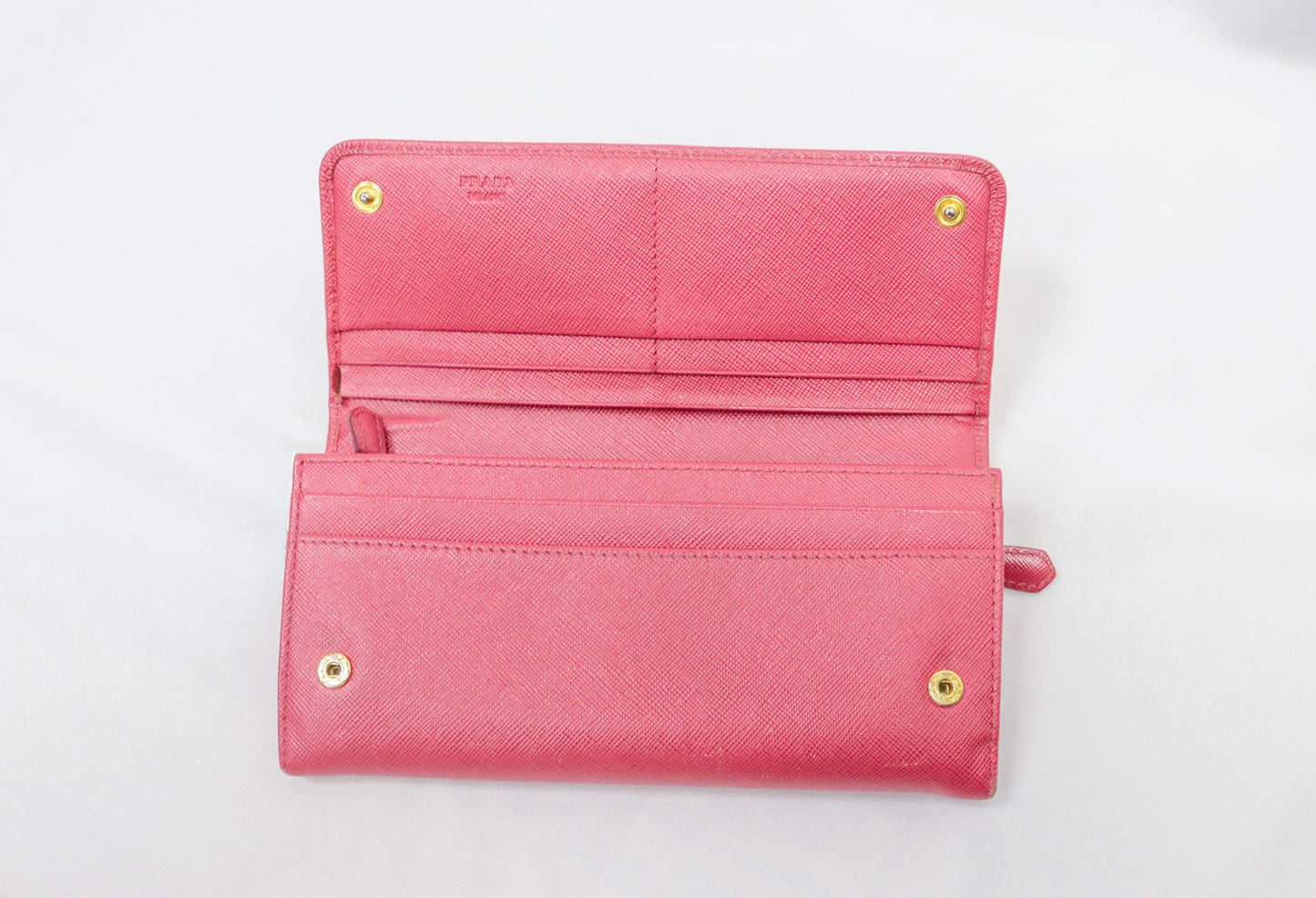 Prada Pink bow Wallet W box