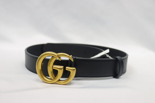 Gucci Clothing Black GG Belt Size 75