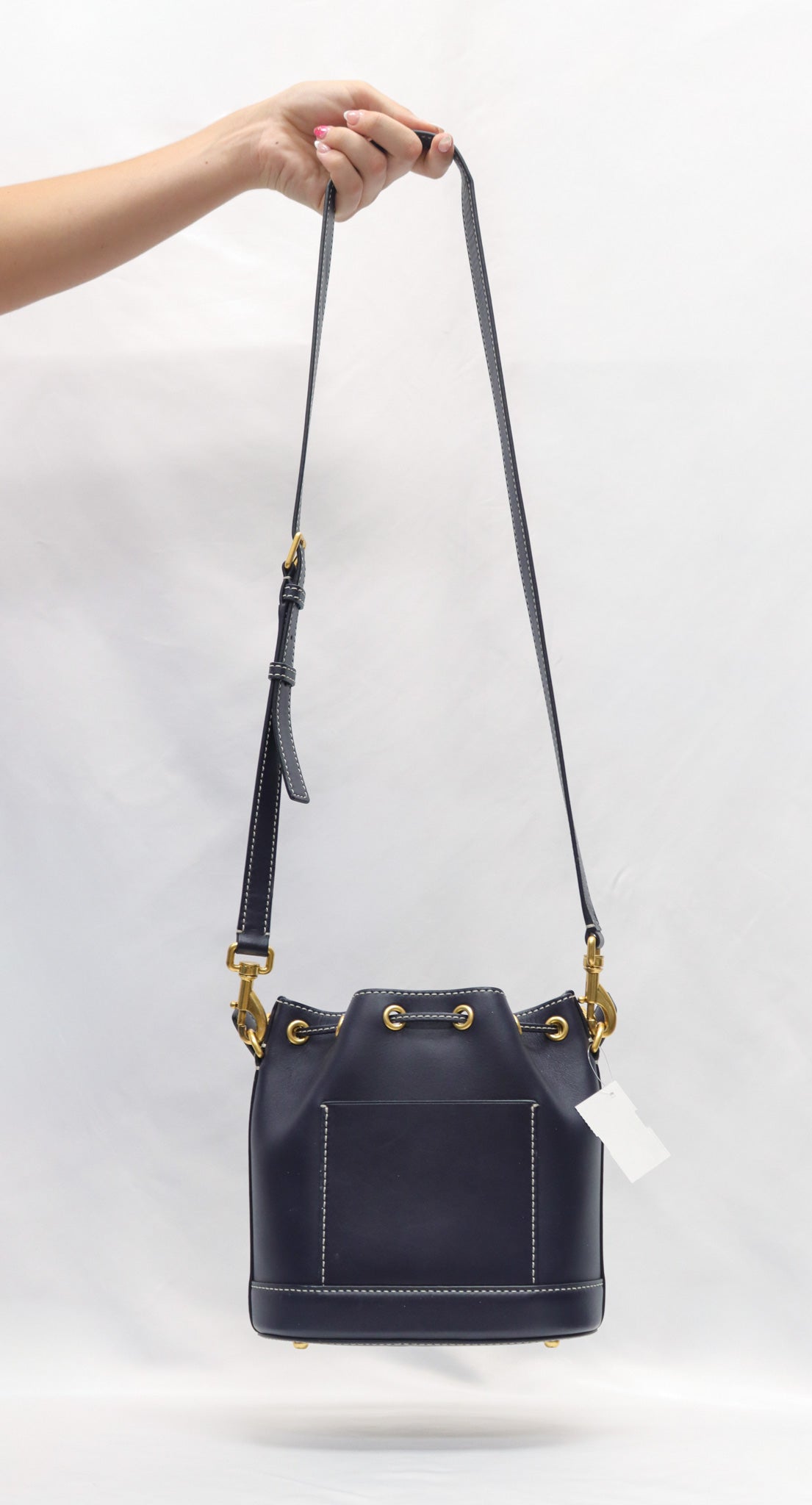 Tory Burch Navy Buket Bag
