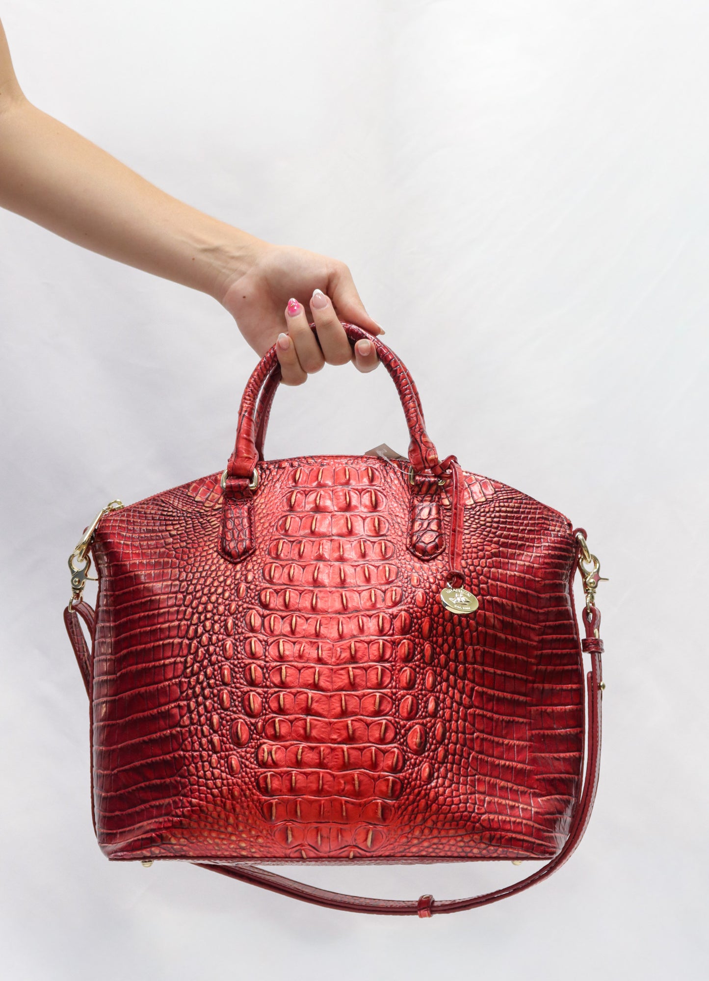 Red Handbag + Wallet Set