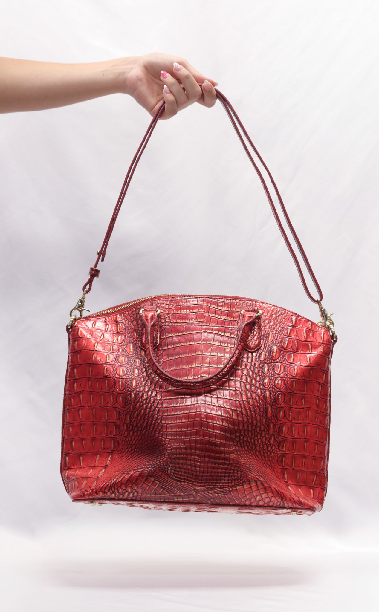 Red Handbag + Wallet Set