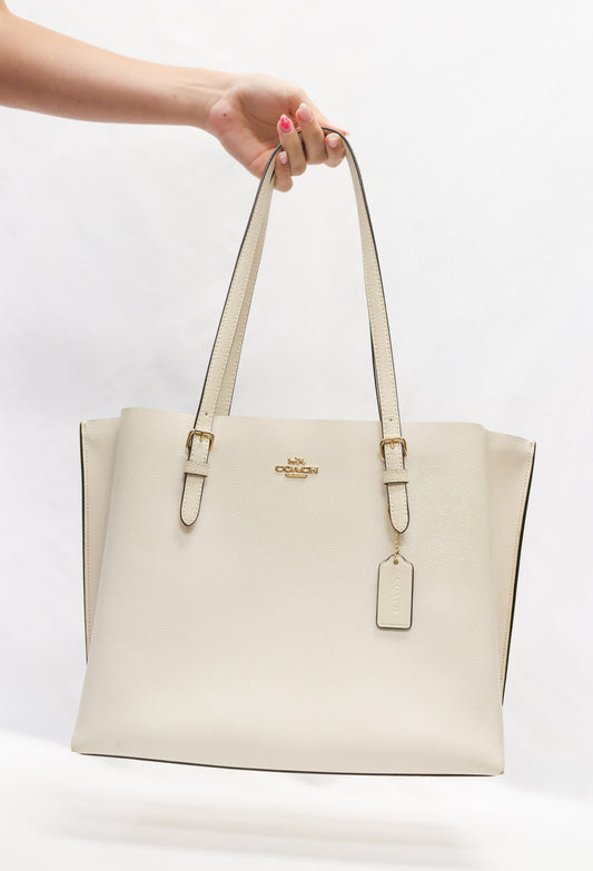 Coach White Tote Bag As Is