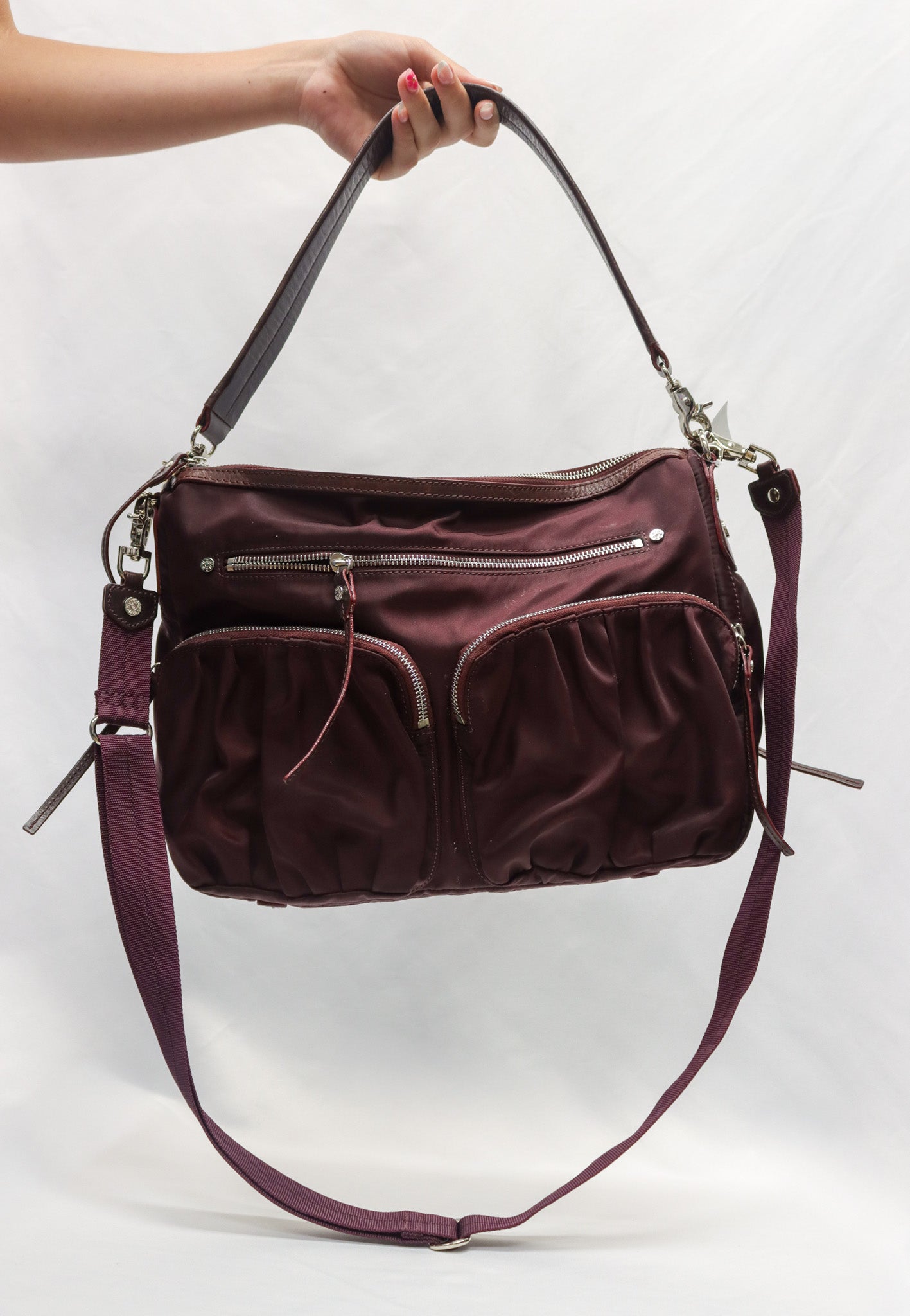 MZ Wallace Plum Shoulder Bag