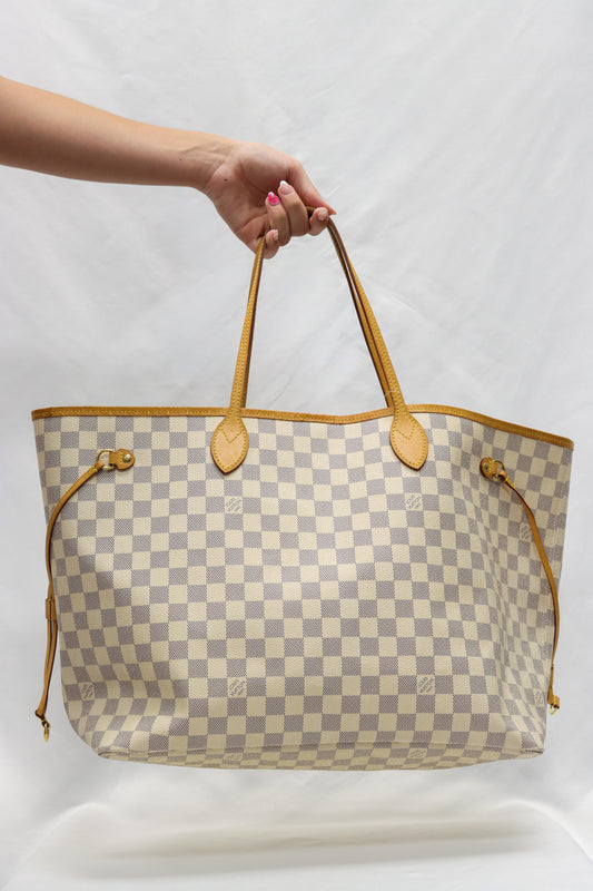 LV Damier Azur Neverful SD1147 W Box