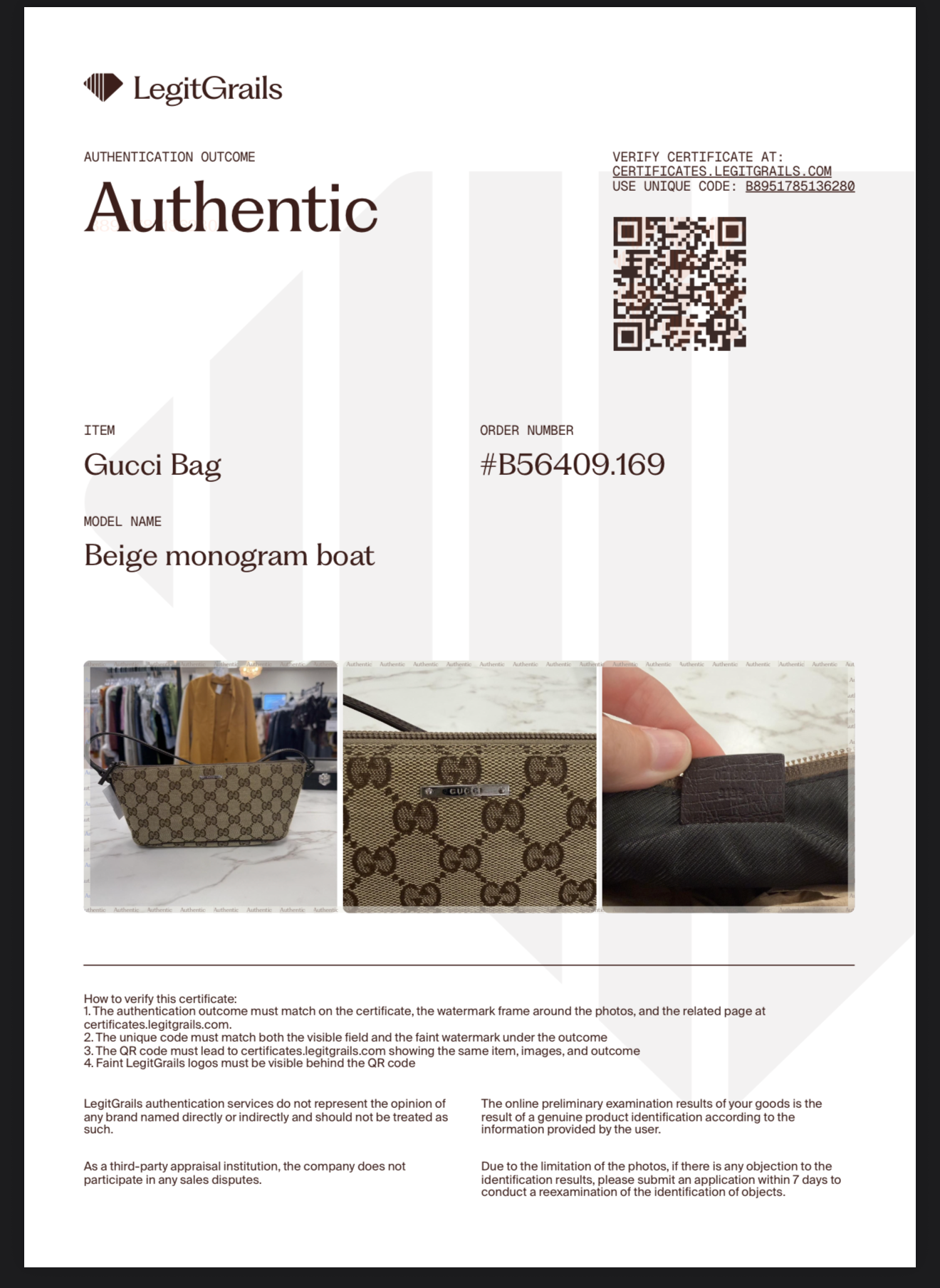 Gucci Monogram Boat Pochette