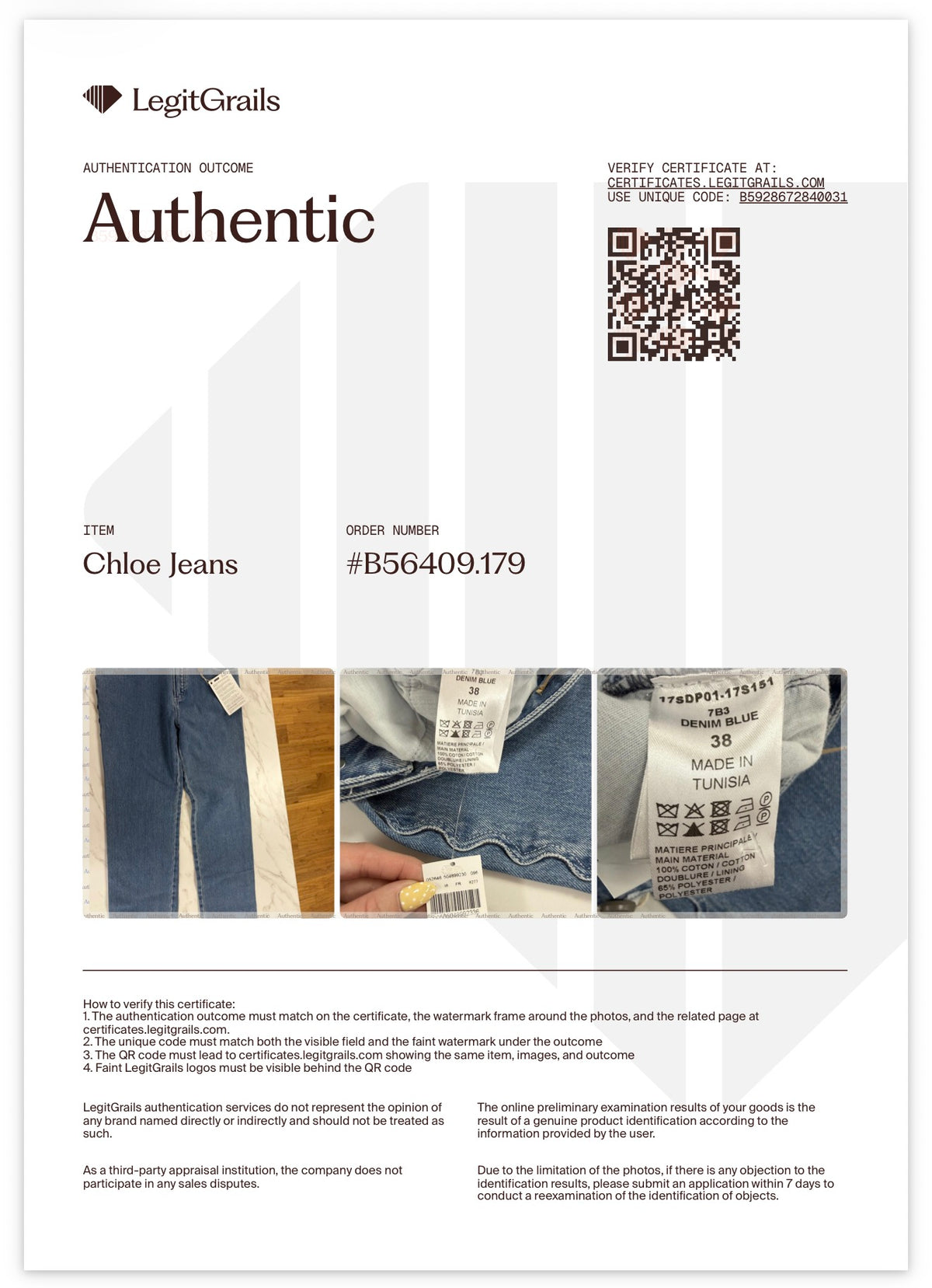 Chloe Blue Jeans Size 38-10/10 Condition