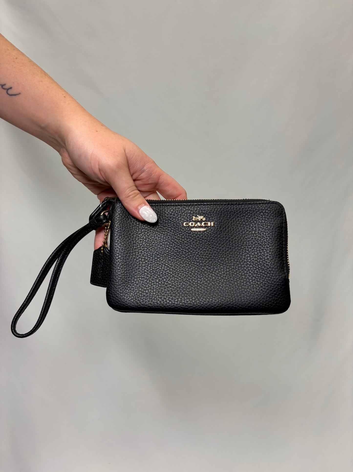 Coach Black Wristlet