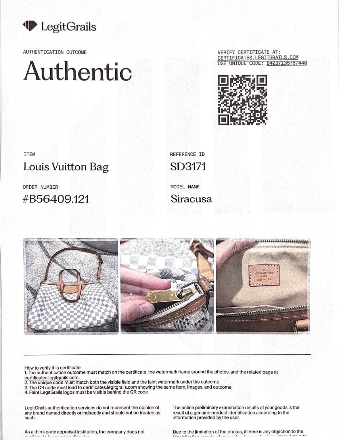 Siracusa GM Damier AZUR