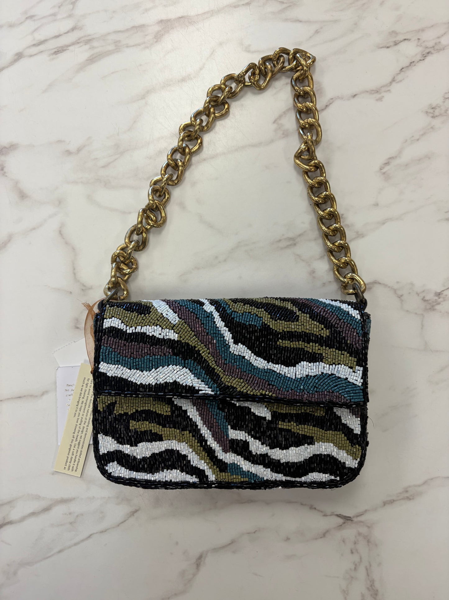 From India To You Beaded Chain Bag