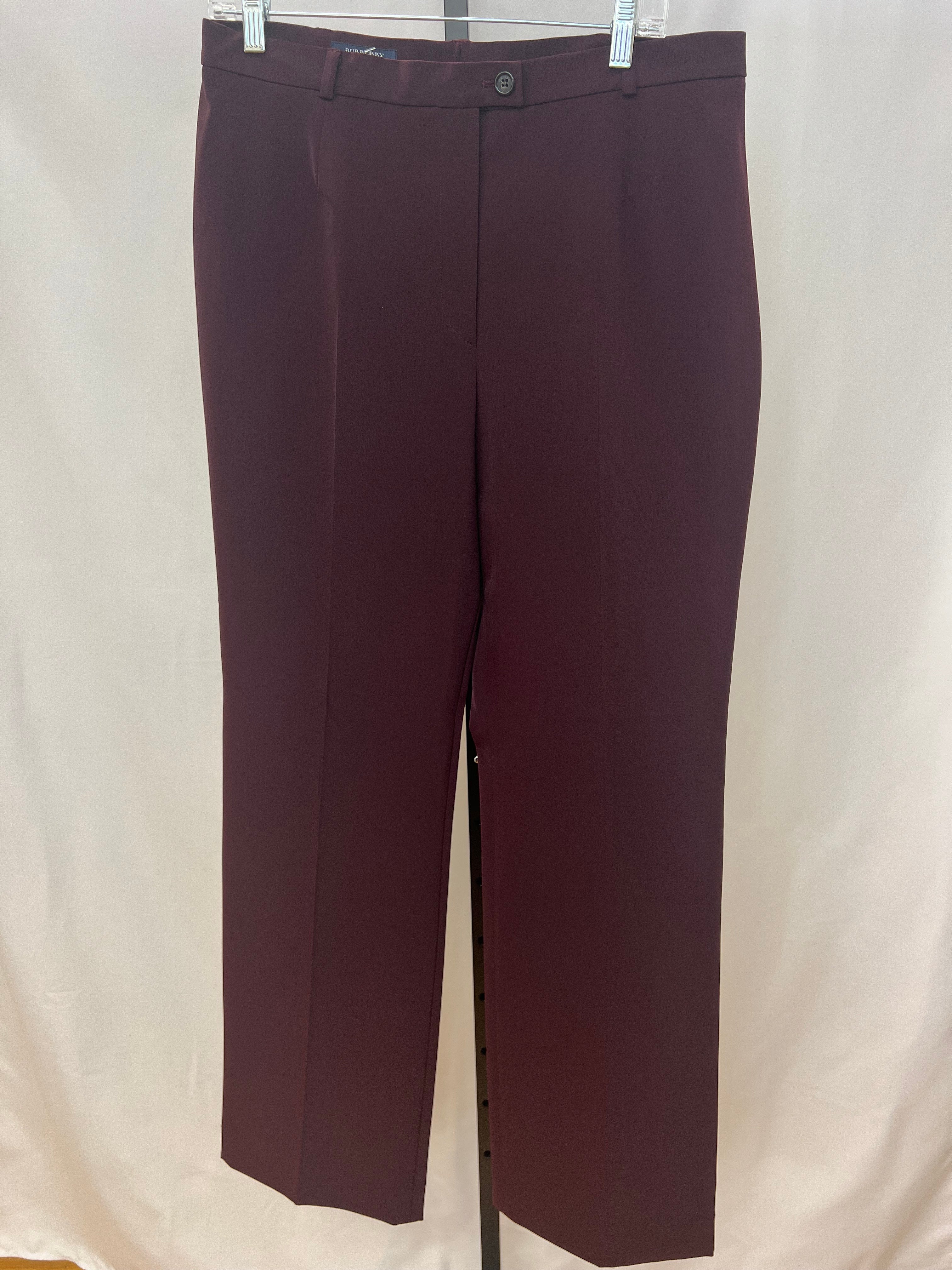 Burberry Maroon Pants size 14