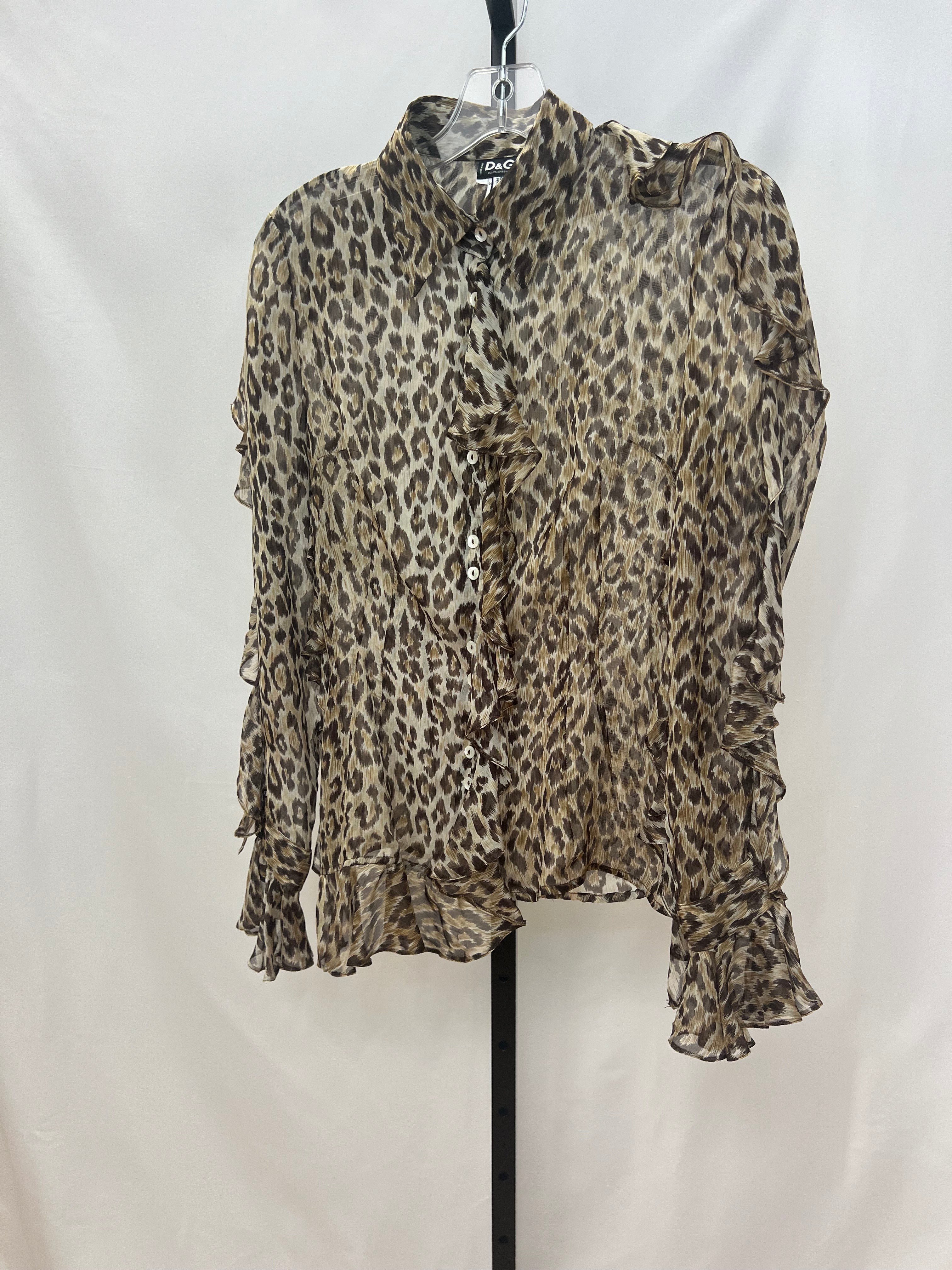 Dolce & Gabbana Cheetah Blouse size 28/42