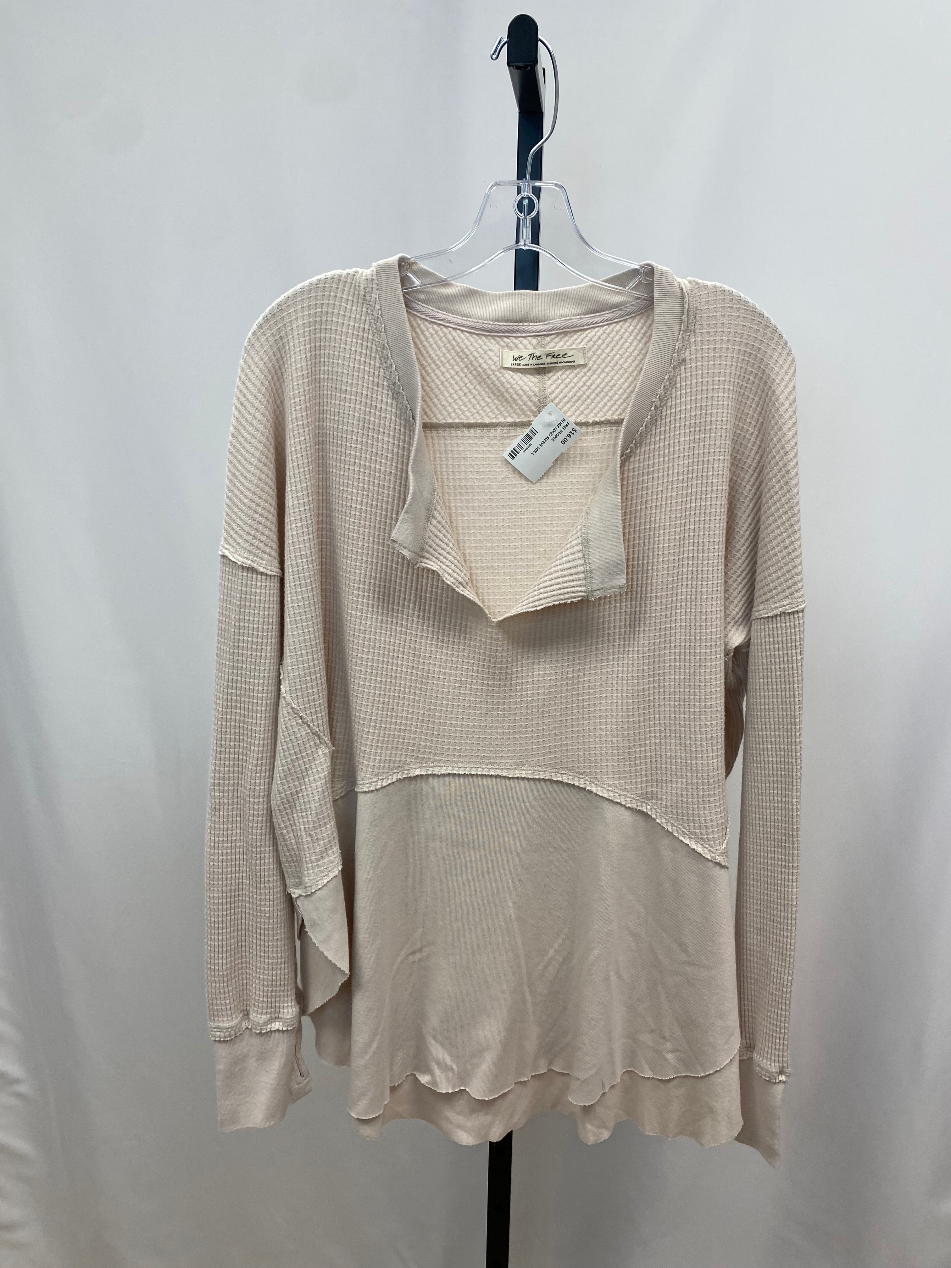 Free people beige longsleeve size L