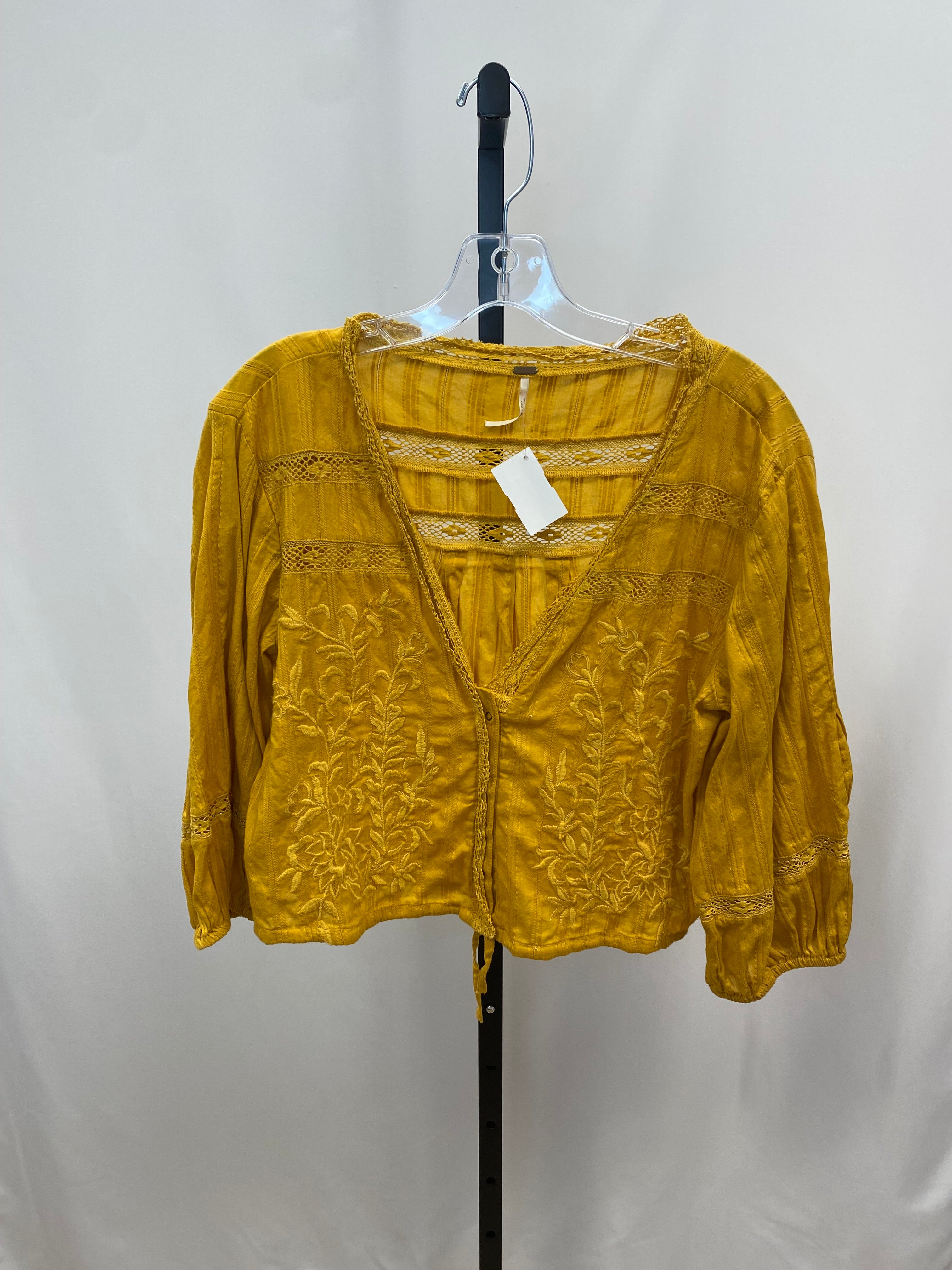 Free people yellow top size M