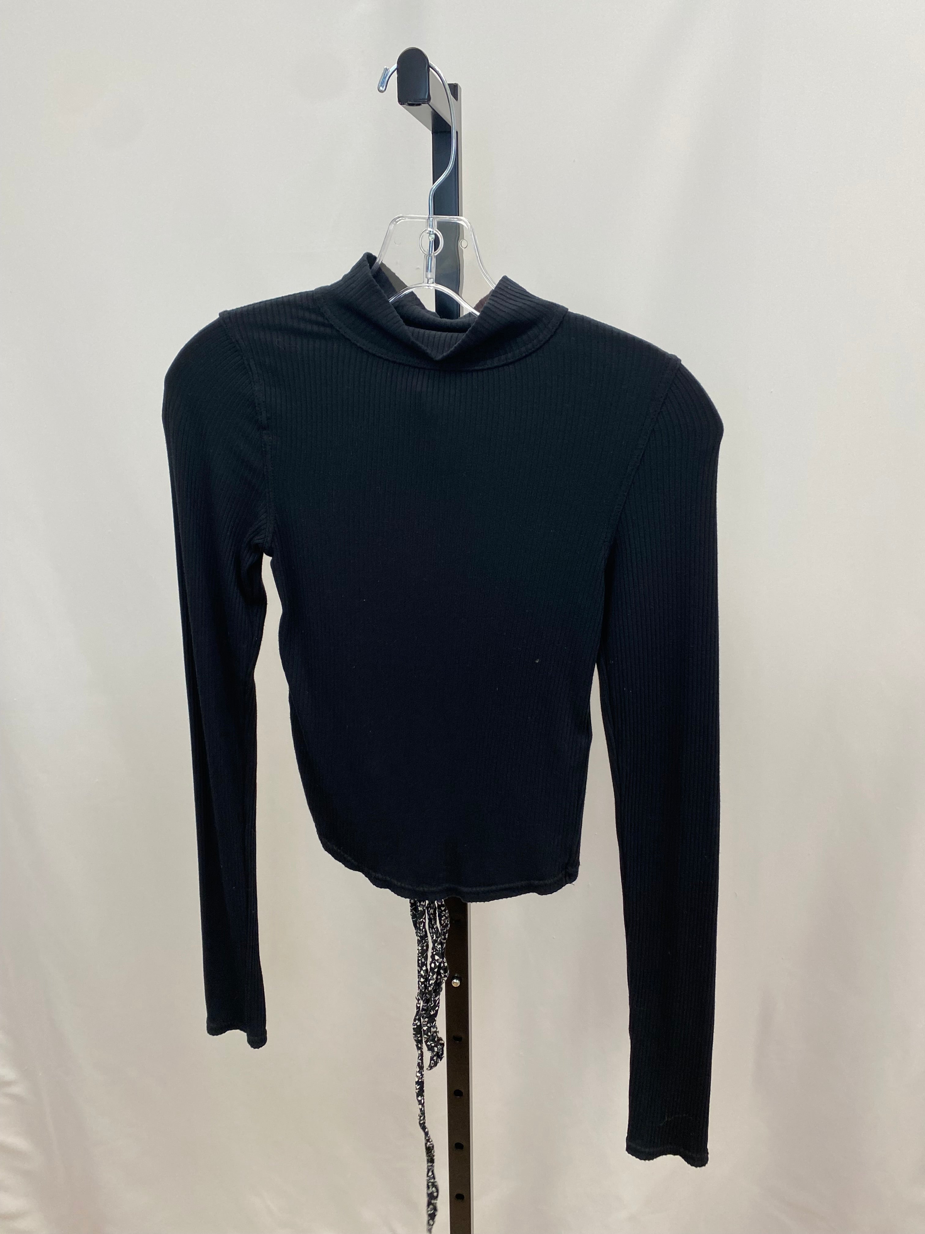 Free people black open back longsleeve size XS