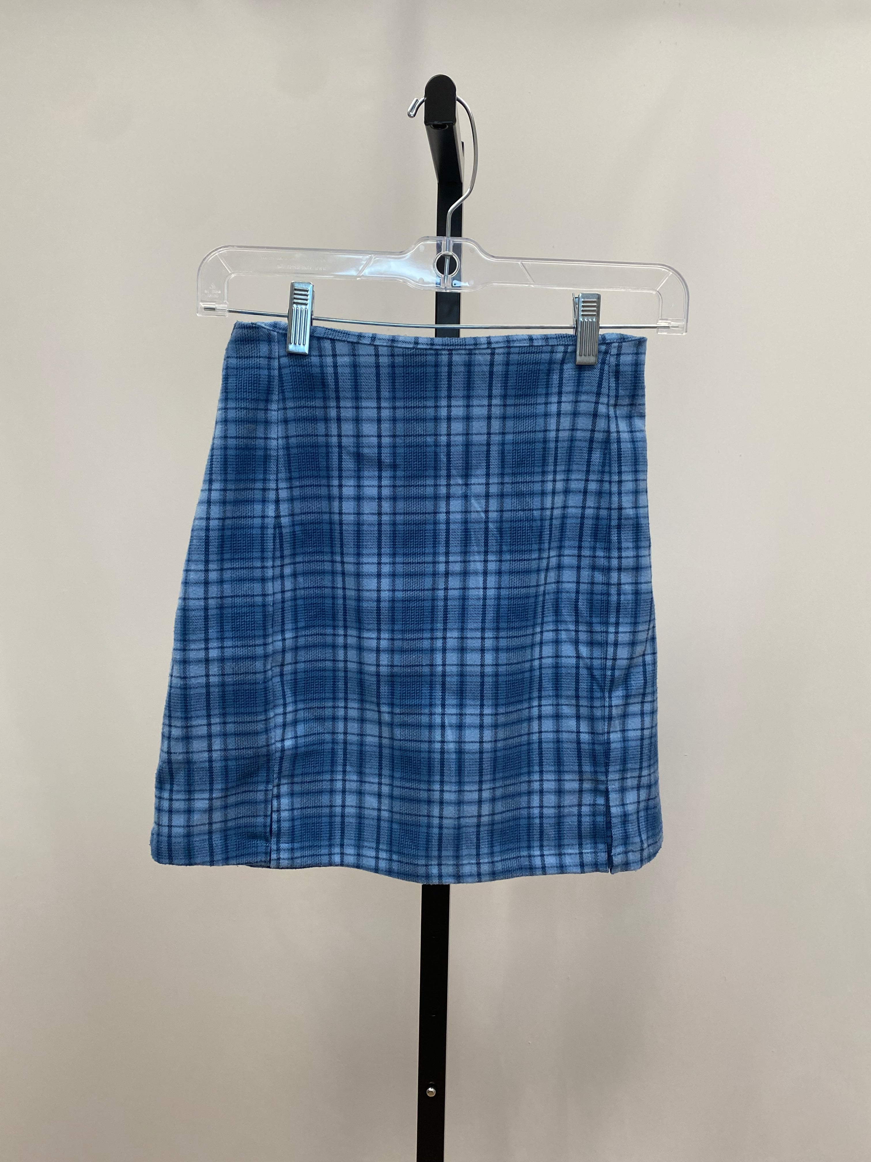 Brandy Melville blue plaid skirt one size
